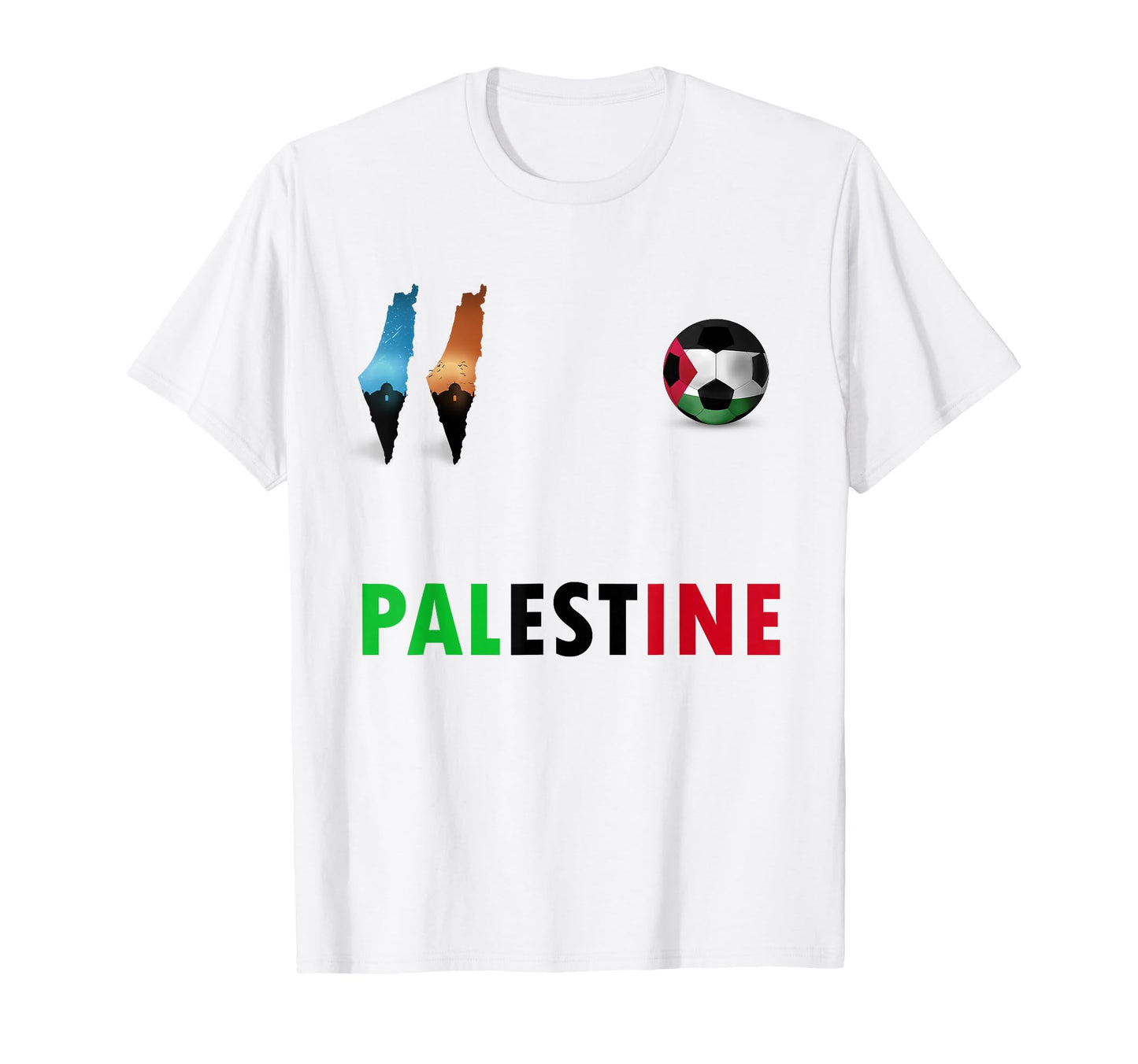 Palestine Football Fans Jersey T-Shirt - Aesthetic Graphic Men Women - T-Shirt, Sweatshirt, Hoodie
