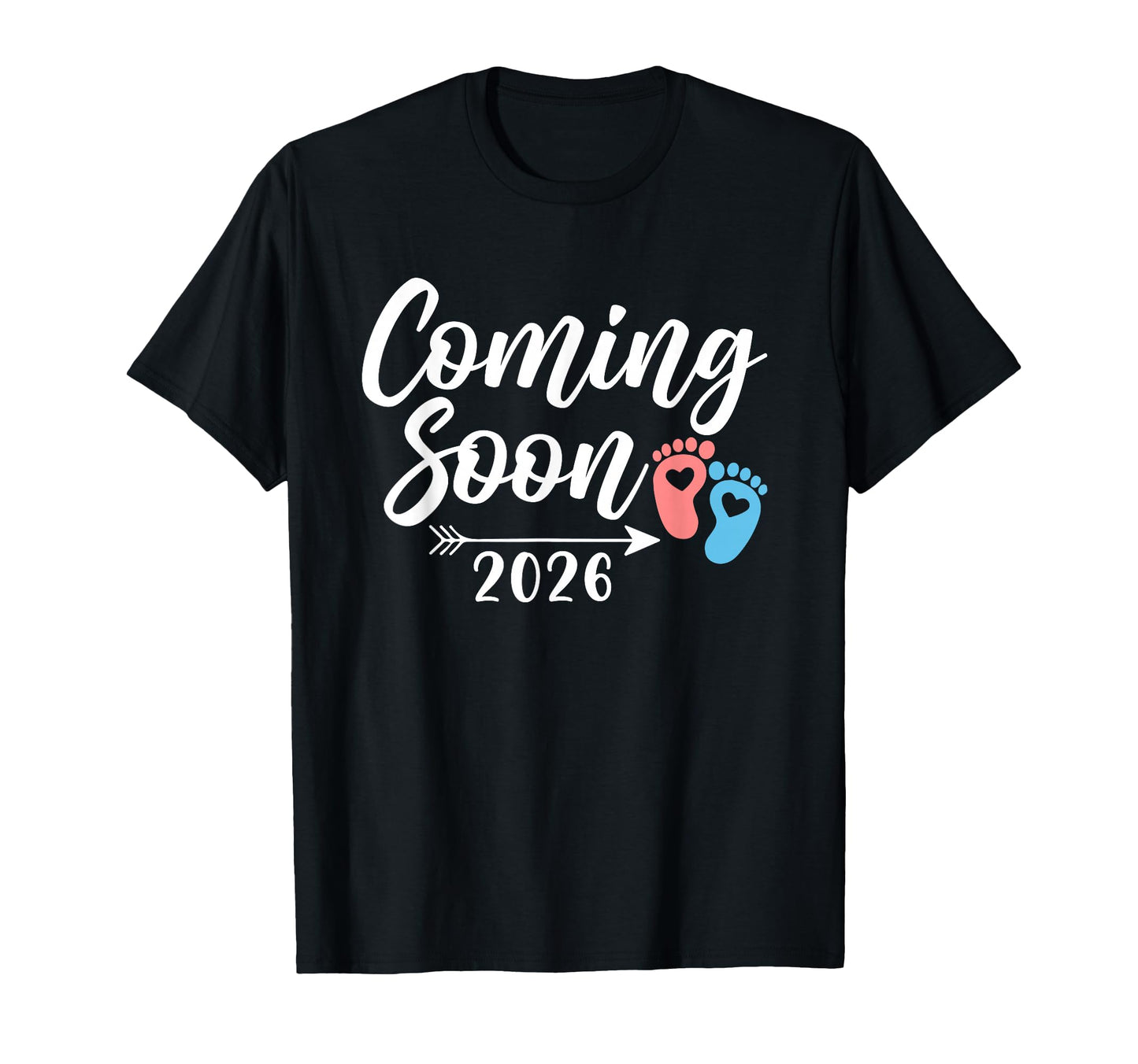 Coming Soon 2026 Gender Reveal Pregnancy T-Shirt - Custom Art Print Unisex - T-Shirt, Sweatshirt, Hoodie