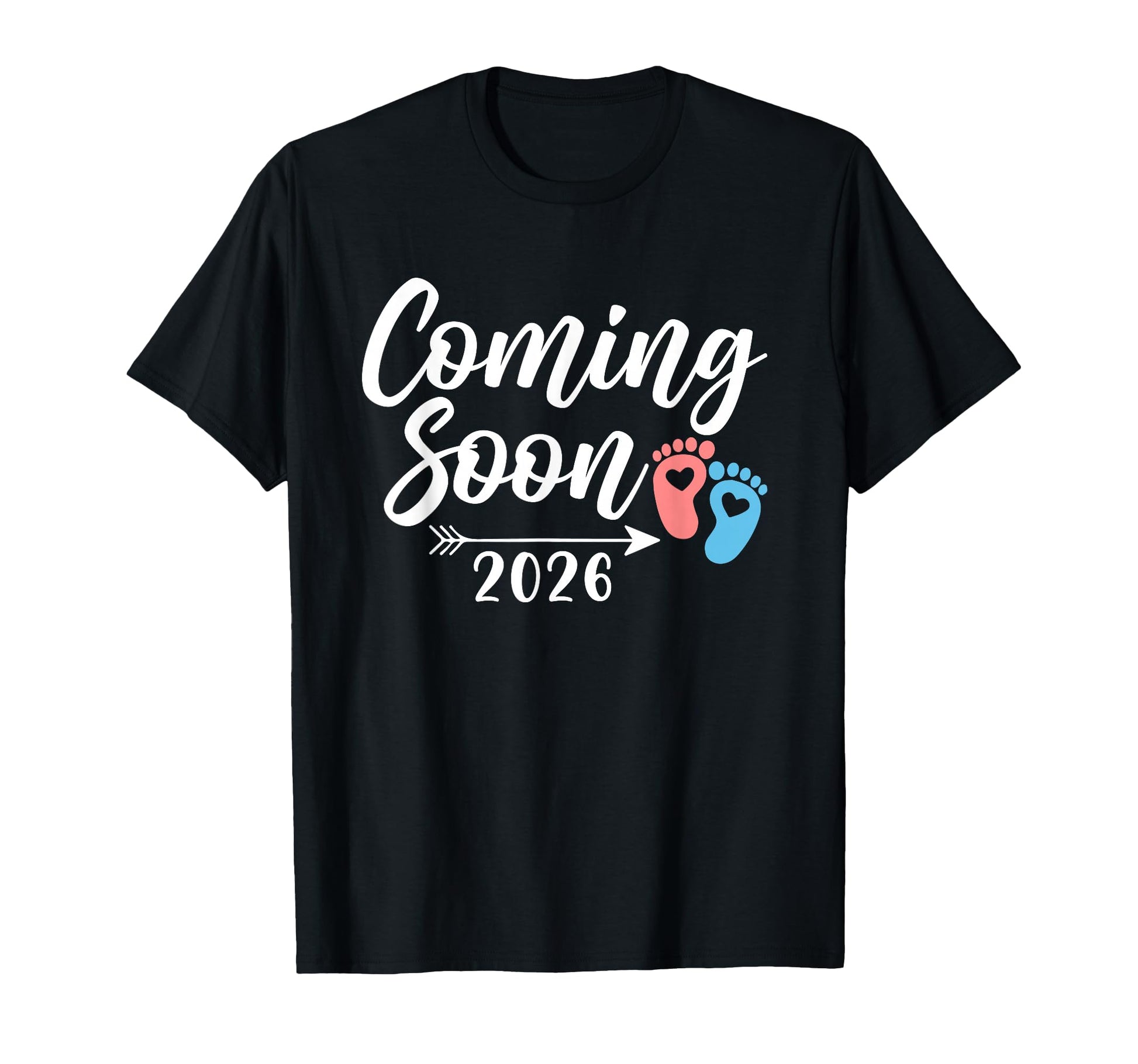 Coming Soon 2026 Gender Reveal Pregnancy T-Shirt - Custom Art Print Unisex - T-Shirt, Sweatshirt, Hoodie