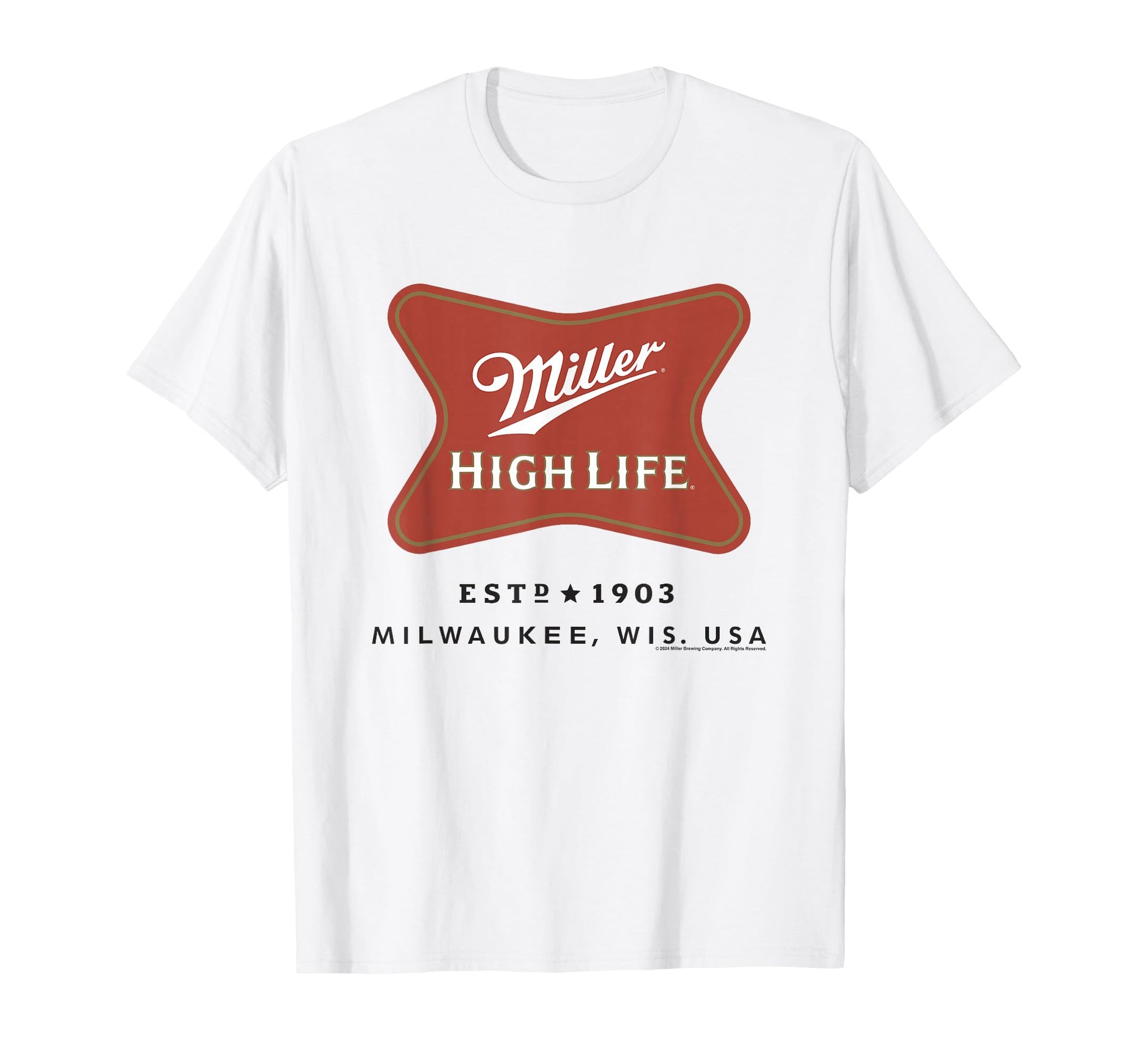 Miller High Life Est 1903 Milwaukee T-Shirt - Aesthetic Graphic Men Women - T-Shirt, Sweatshirt, Hoodie
