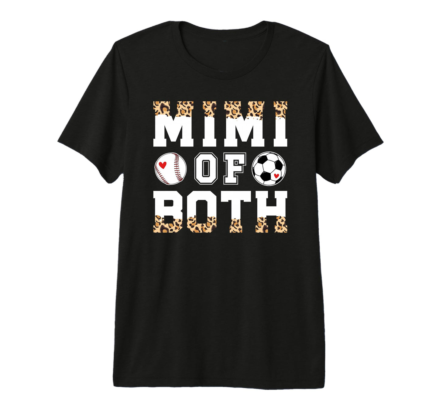 Mimi Both Leopard Baseball Soccer T-Shirt - Custom Art Print Men Women - T-Shirt, Sweatshirt, Hoodie