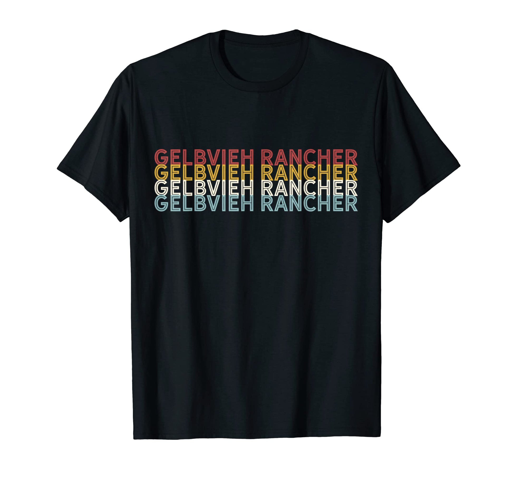Cattle Cow Gelbvieh Rancher T-Shirt - Trendy Graphic for Adults - T-Shirt, Sweatshirt, Hoodie