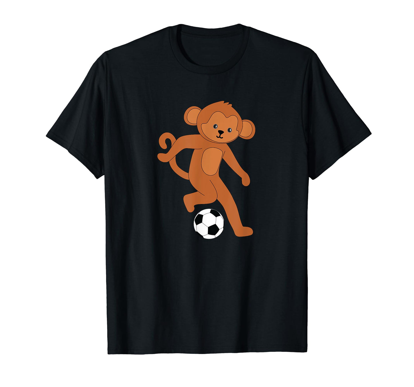 Monkey Soccer Playing Ironic Apes Ball T-Shirt - Graphic Print Unisex - T-Shirt, Sweatshirt, Hoodie