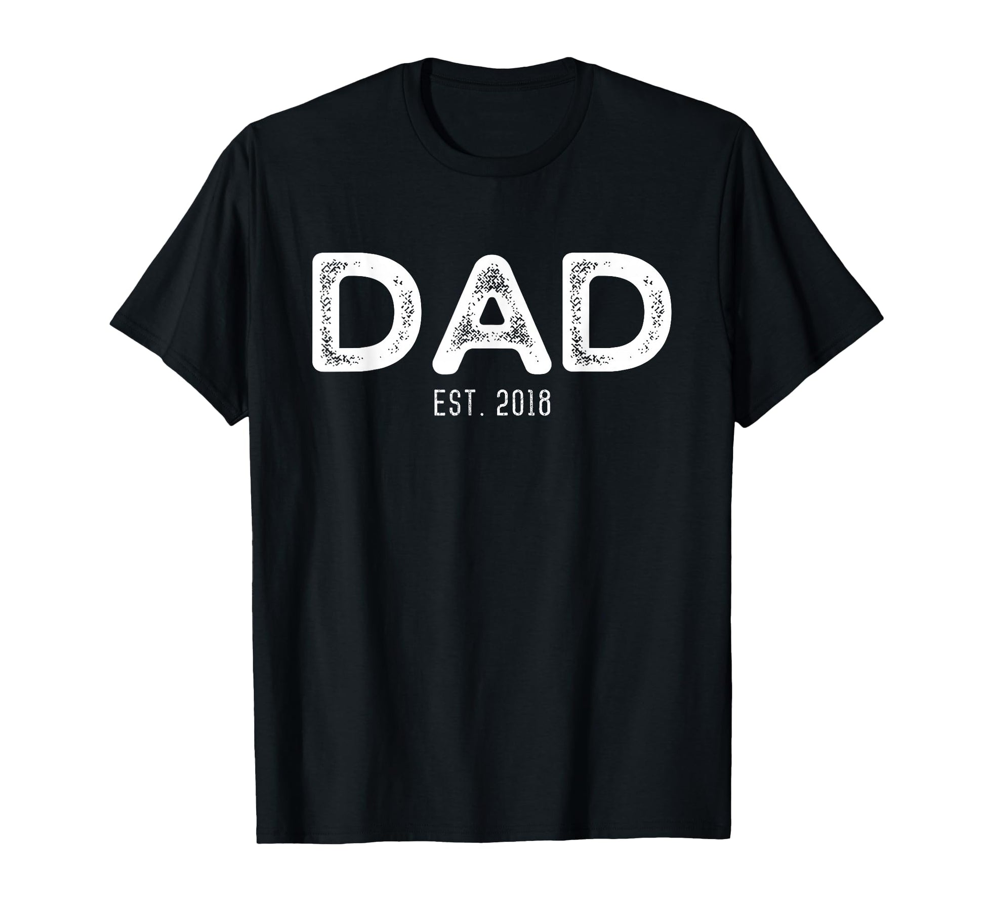 Dad Est 2018 New Dad Gift T-Shirt - Custom Art Print Men Women - T-Shirt, Sweatshirt, Hoodie