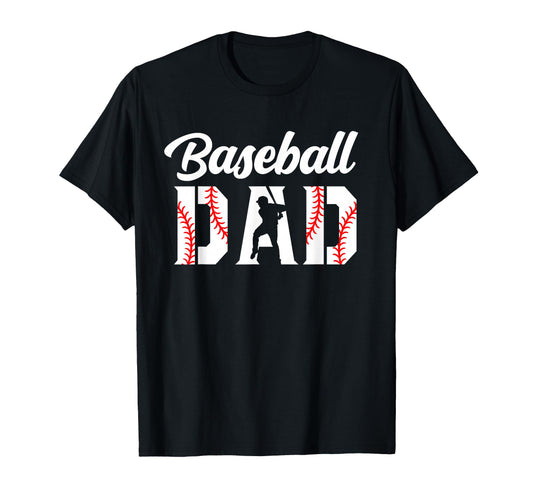 Baseball Dad Dad Baseball T-Shirt - Novelty Apparel Unisex - T-Shirt, Sweatshirt, Hoodie