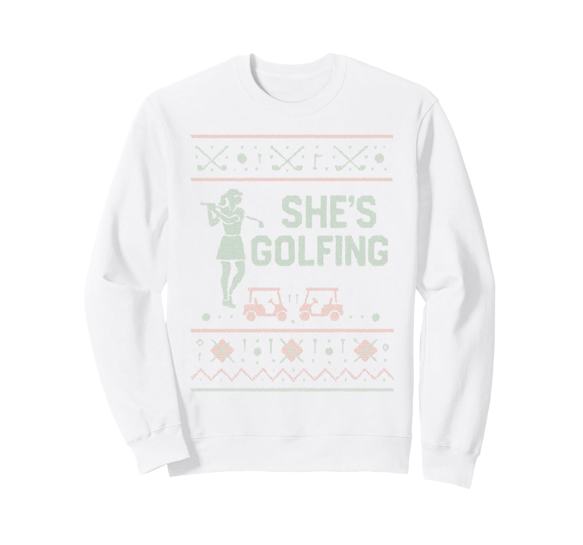 Shes Golfing Golfing Husband Golf Dad Sweatshirt - Streetwear Style Unisex - T-Shirt, Sweatshirt, Hoodie