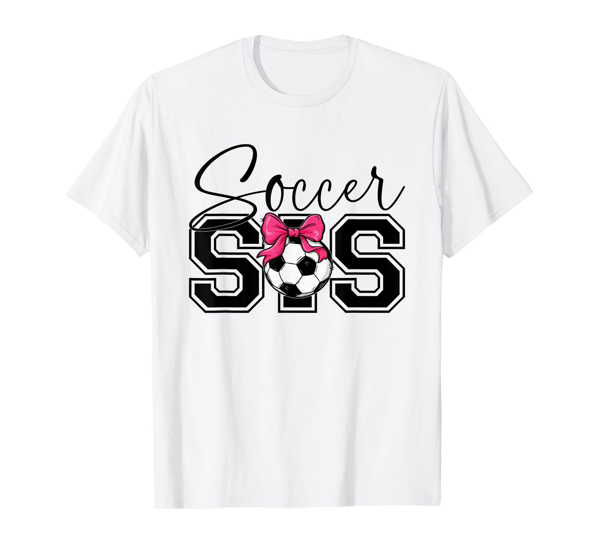 Soccer Sister Heart Big Sister T-Shirt - Fun Novelty Design for Adults - T-Shirt, Sweatshirt, Hoodie
