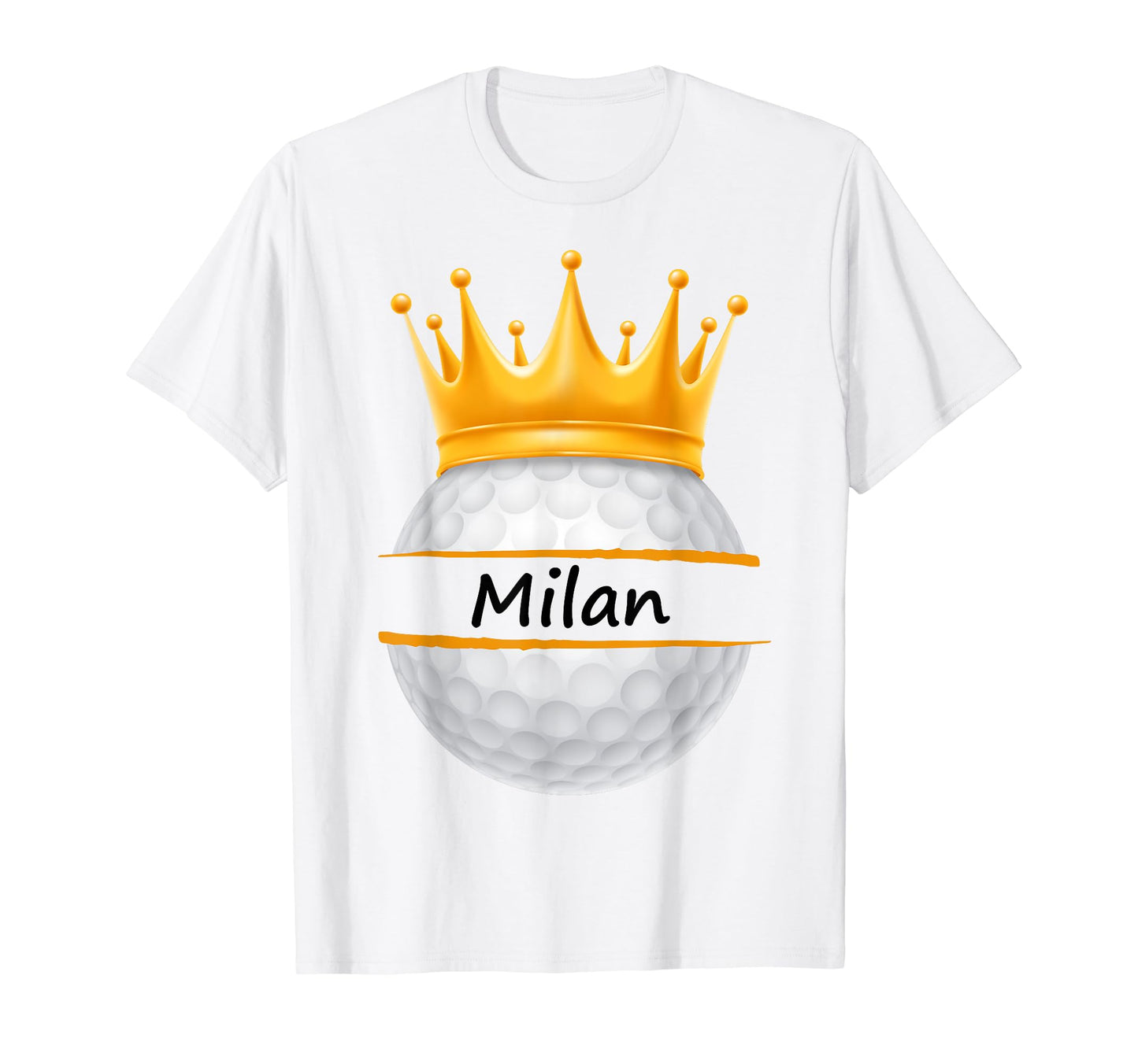 Novelty Golf Personalized Name Milan T-Shirt - Unique Graphic for Adults - T-Shirt, Sweatshirt, Hoodie