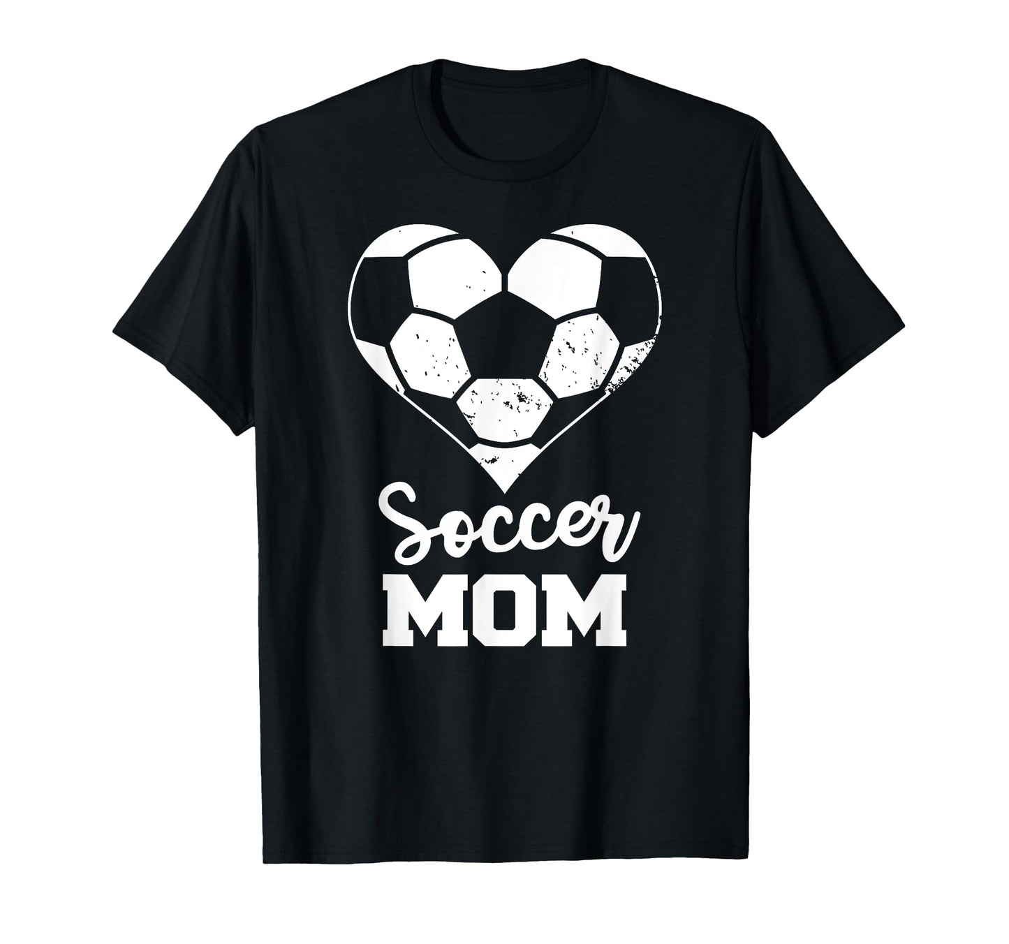 Soccer Mom Heart Funny Soccer T-Shirt - Trendy Graphic Unisex - T-Shirt, Sweatshirt, Hoodie
