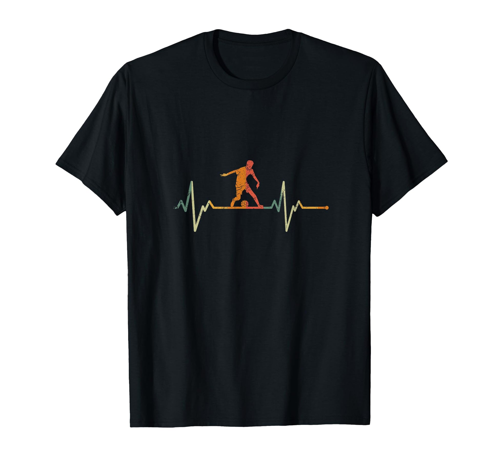 Soccer Player Gift Heartbeat T-Shirt - Custom Art Print for Adults - T-Shirt, Sweatshirt, Hoodie
