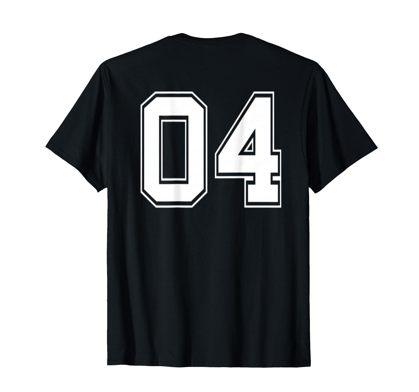 Number 04 Football Baseball Soccer T-Shirt - Custom Art Print Unisex - T-Shirt, Sweatshirt, Hoodie