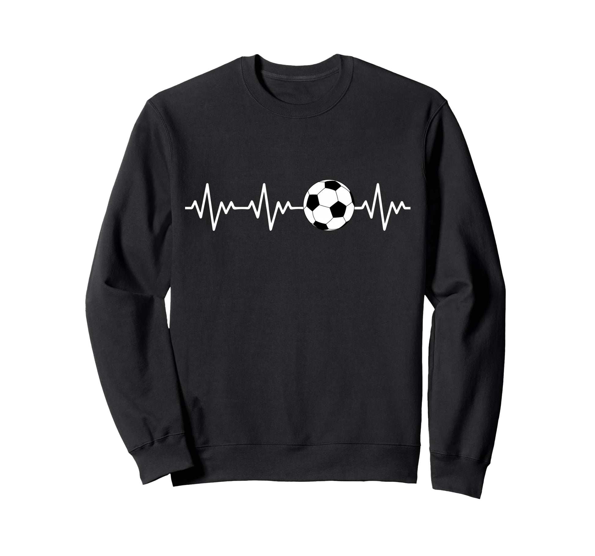 Heartbeat Soccer Sweatshirt - Unique Graphic Men Women - T-Shirt, Sweatshirt, Hoodie