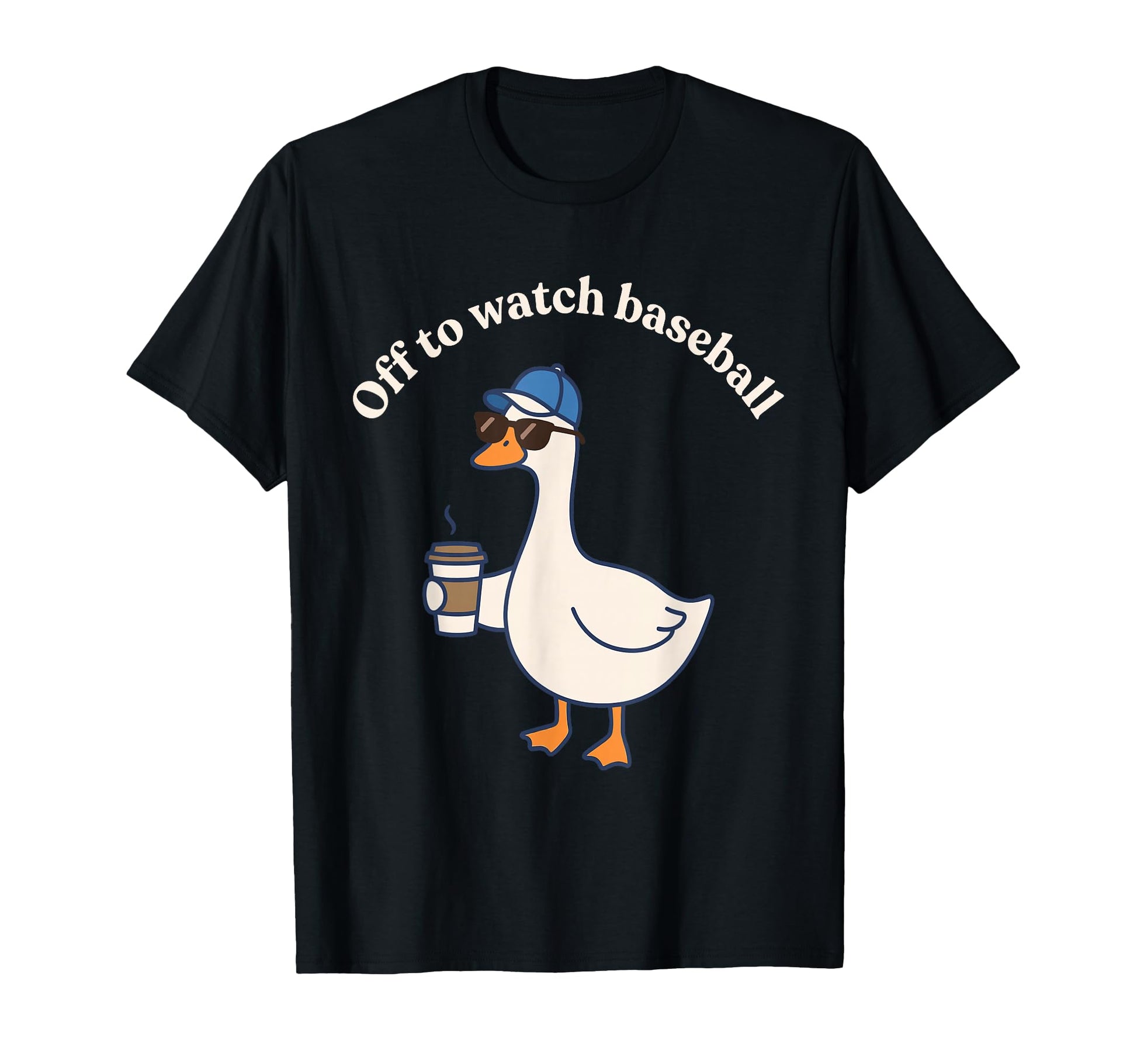 Funny Off To Watch Baseball Silly Goose T-Shirt - Trendy Graphic for Adults - T-Shirt, Sweatshirt, Hoodie