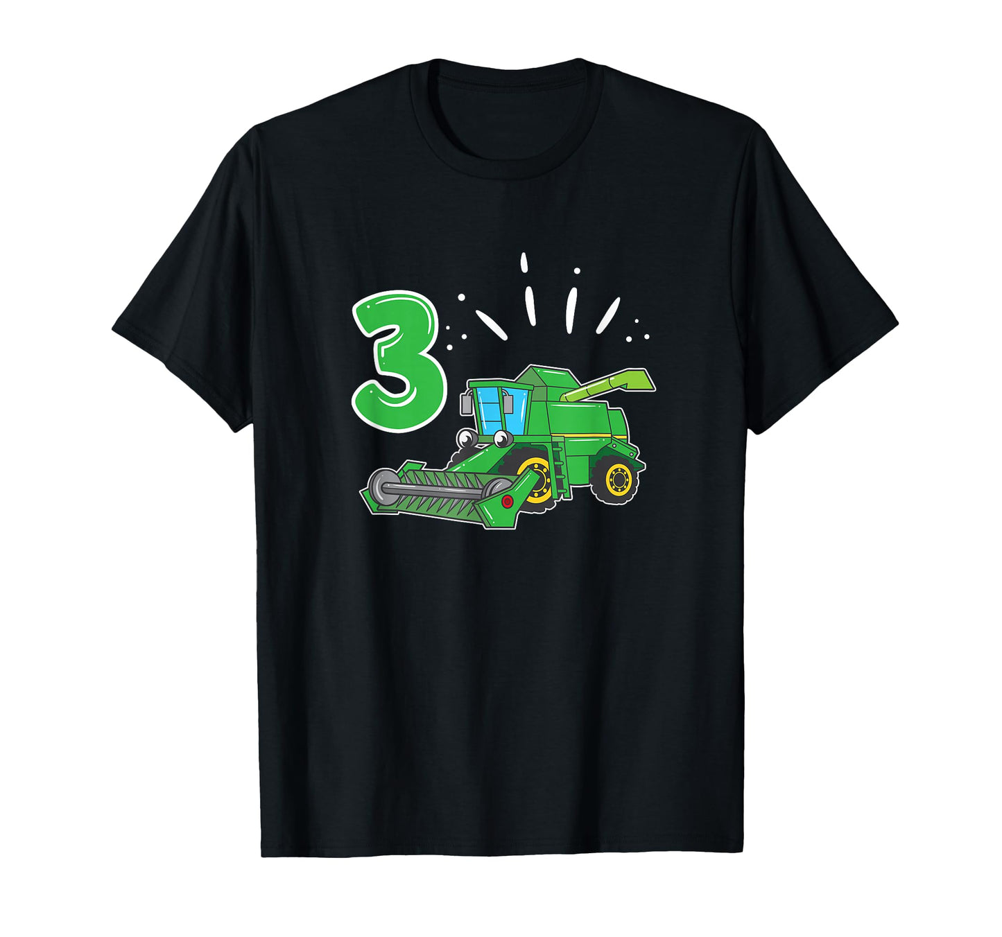 Farmer Combine Harvester 3 Years T-Shirt - Trendy Graphic for Adults - T-Shirt, Sweatshirt, Hoodie