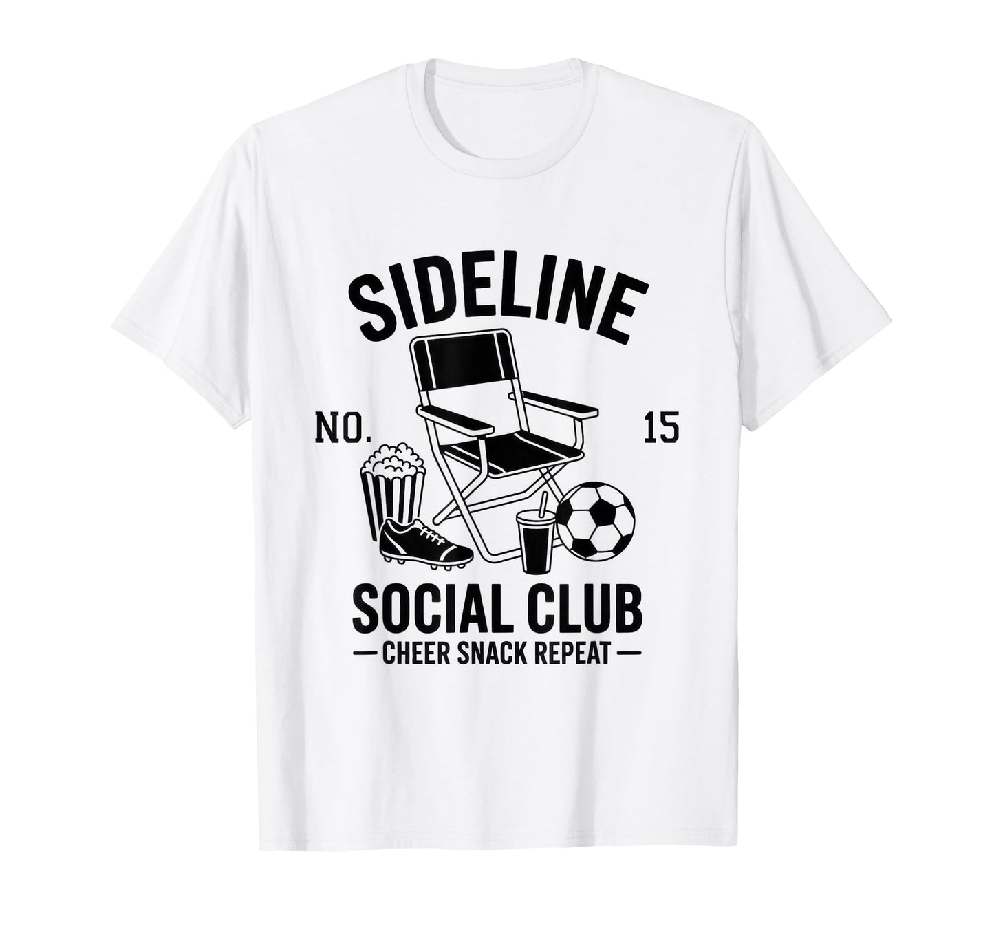 Sideline Social Club Soccer Mom Game T-Shirt - Novelty Apparel for Adults - T-Shirt, Sweatshirt, Hoodie