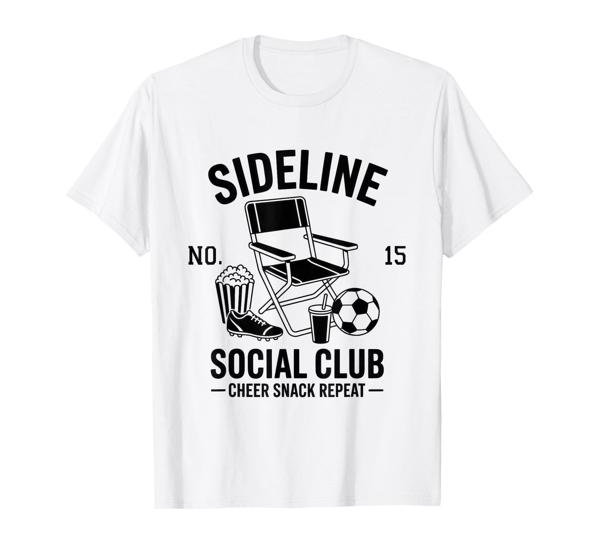 Sideline Social Club Soccer Mom Game T-Shirt - Novelty Apparel for Adults - T-Shirt, Sweatshirt, Hoodie