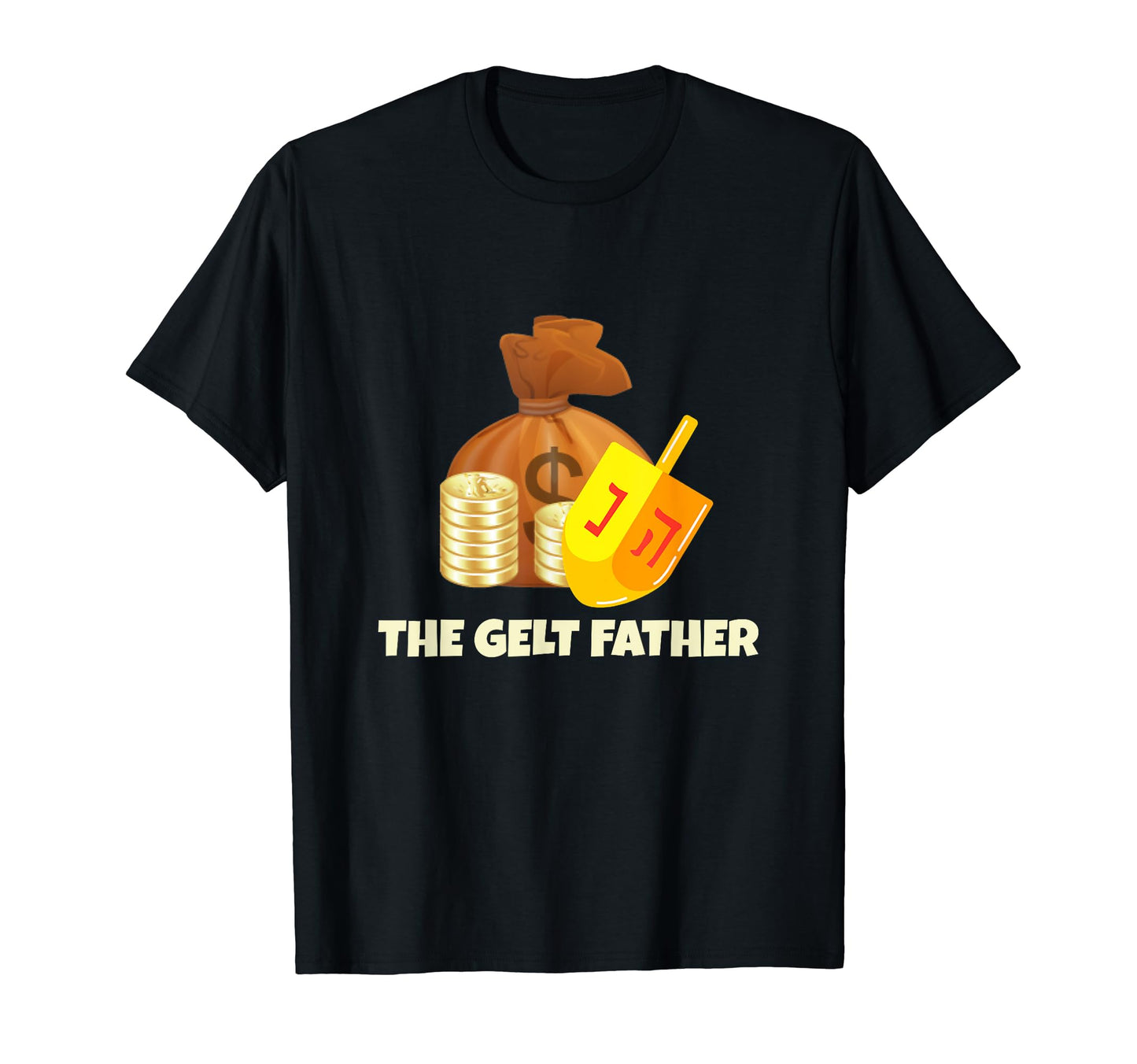 Hanukkah Gelt Father Dreidel Game Jewish T-Shirt - Trendy Graphic Unisex - T-Shirt, Sweatshirt, Hoodie