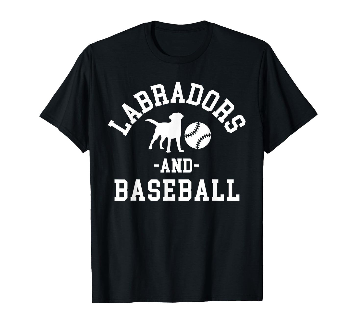 Black Yellow Chocolate Lab And Baseball T-Shirt - Trendy Graphic Men Women - T-Shirt, Sweatshirt, Hoodie