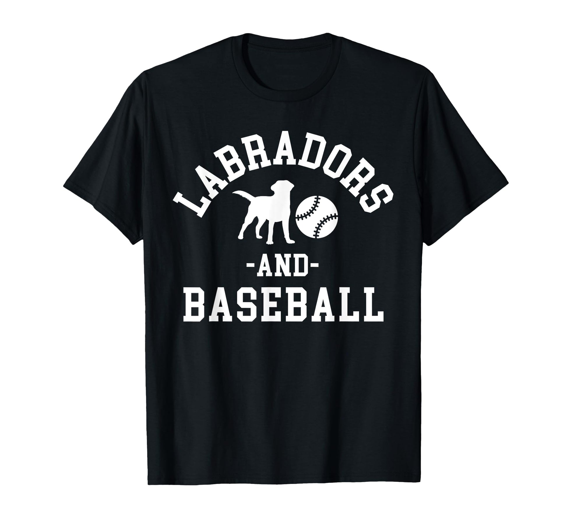 Black Yellow Chocolate Lab And Baseball T-Shirt - Trendy Graphic Men Women - T-Shirt, Sweatshirt, Hoodie