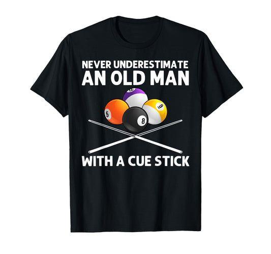 Best Billiard Art Grandpa Billiard T-Shirt - Custom Art Print for Adults - T-Shirt, Sweatshirt, Hoodie