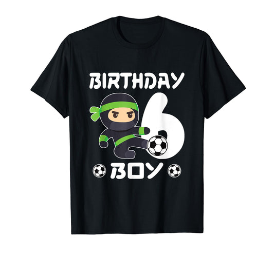 6Th Birthday Soccer Six 6 Year Old T-Shirt - Unique Graphic Unisex - T-Shirt, Sweatshirt, Hoodie