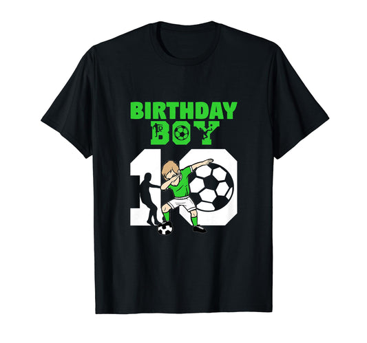 10Th Birthday Soccer Lover 10 Year T-Shirt - Custom Art Print Men Women - T-Shirt, Sweatshirt, Hoodie