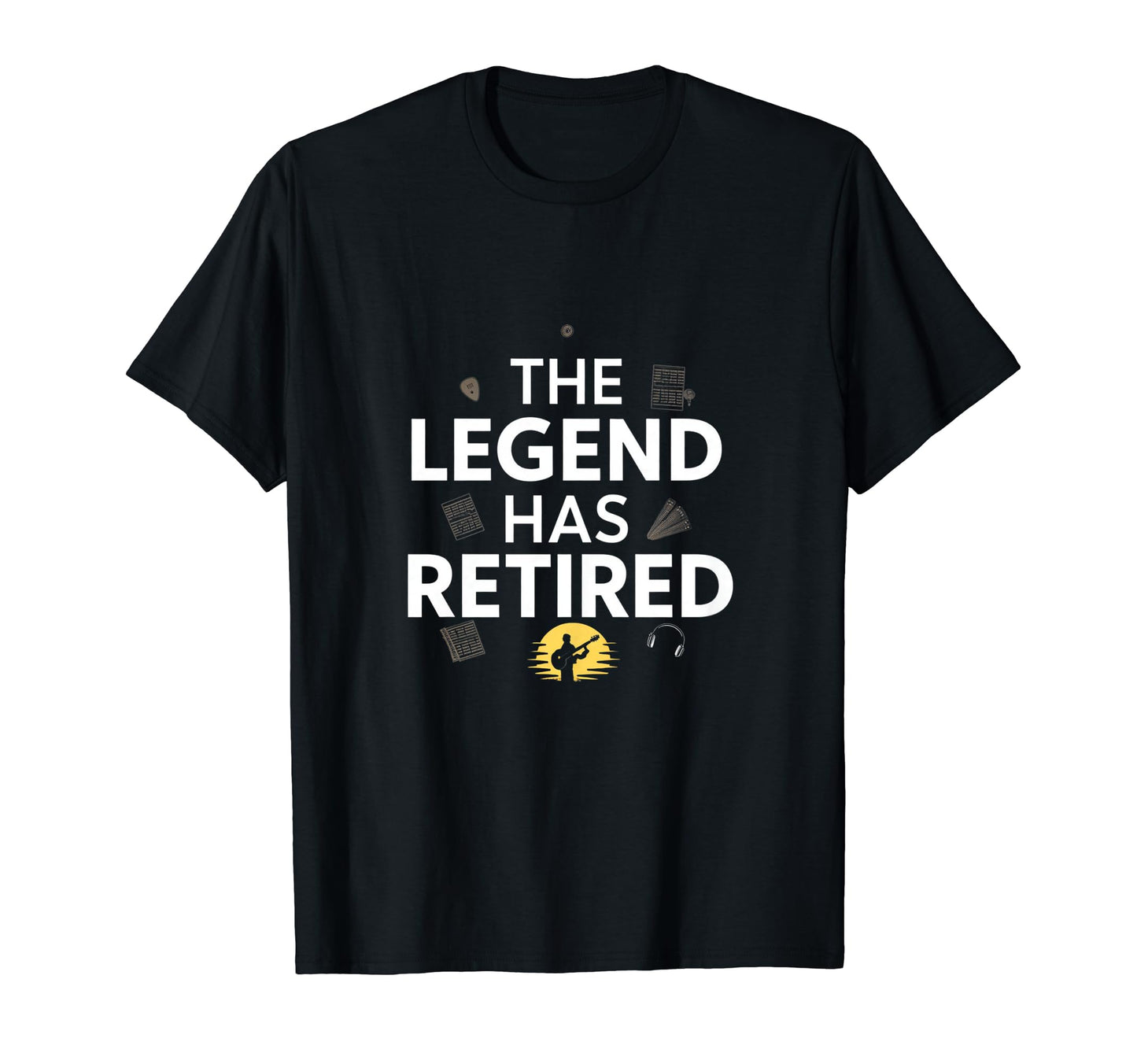Musician Retirement Dad Grandpas Uncle T-Shirt - Custom Art Print Unisex - T-Shirt, Sweatshirt, Hoodie