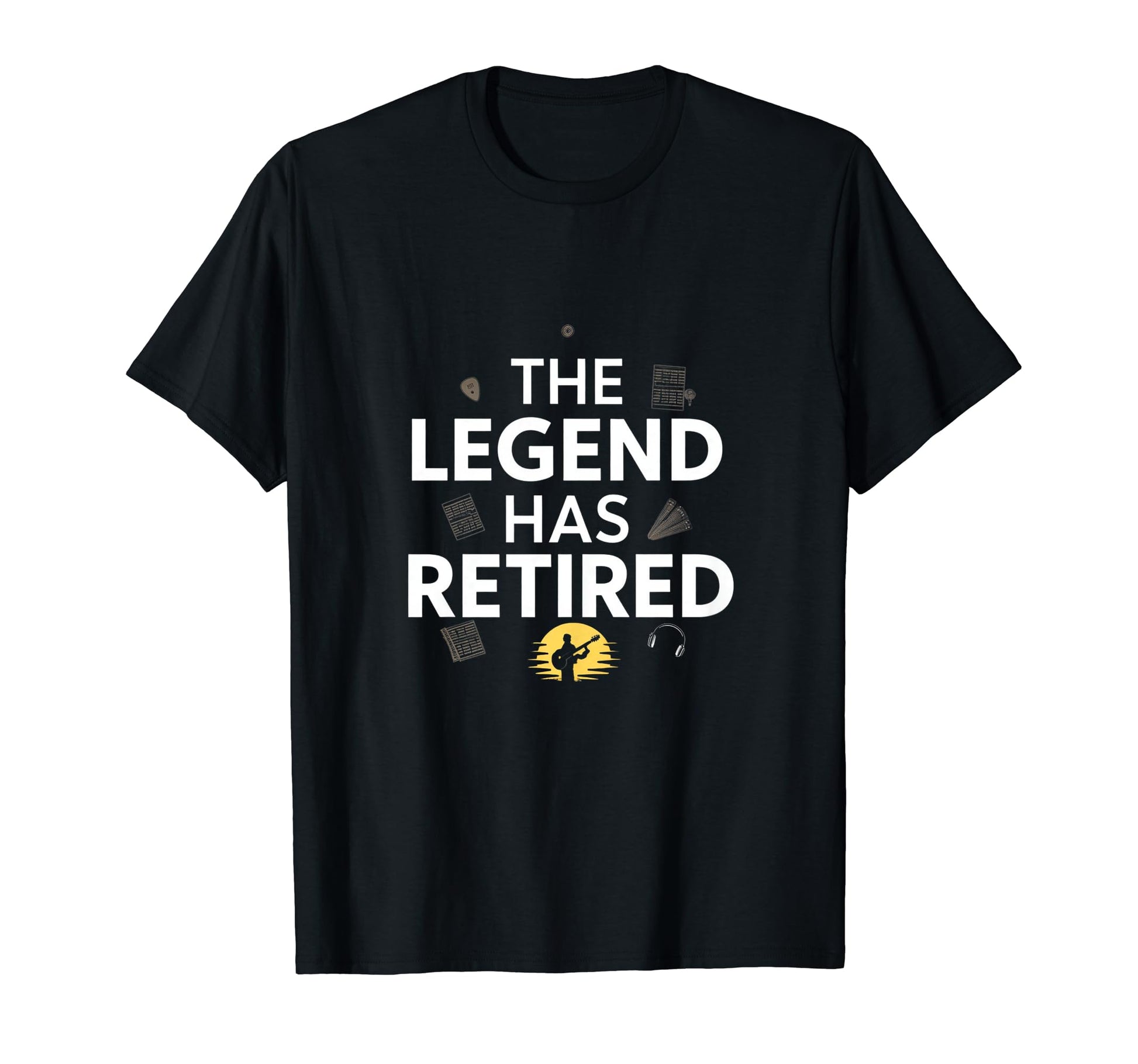 Musician Retirement Dad Grandpas Uncle T-Shirt - Custom Art Print Unisex - T-Shirt, Sweatshirt, Hoodie