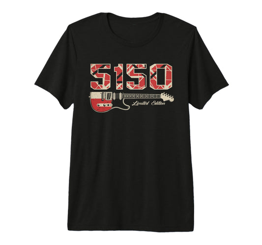 5150 Rock Music Guitar Tri Blend T-Shirt - Novelty Apparel Unisex - T-Shirt, Sweatshirt, Hoodie
