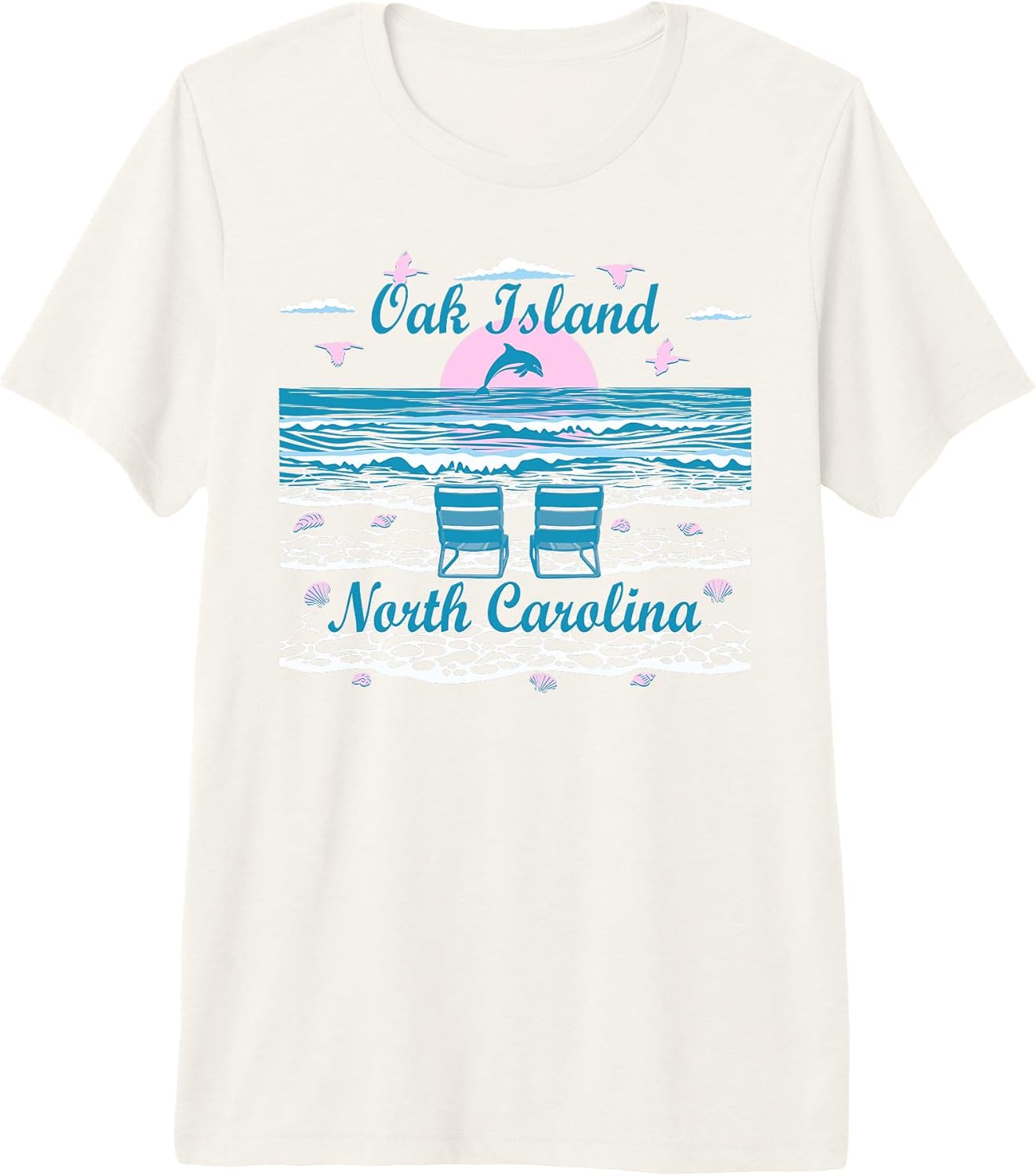 Oak Island North Carolina Beach Vacation Gifts Unisex T-shirt, Sweatshirt, Hoodie, Long Sleeve Tee - T-Shirt, Sweatshirt, Hoodie