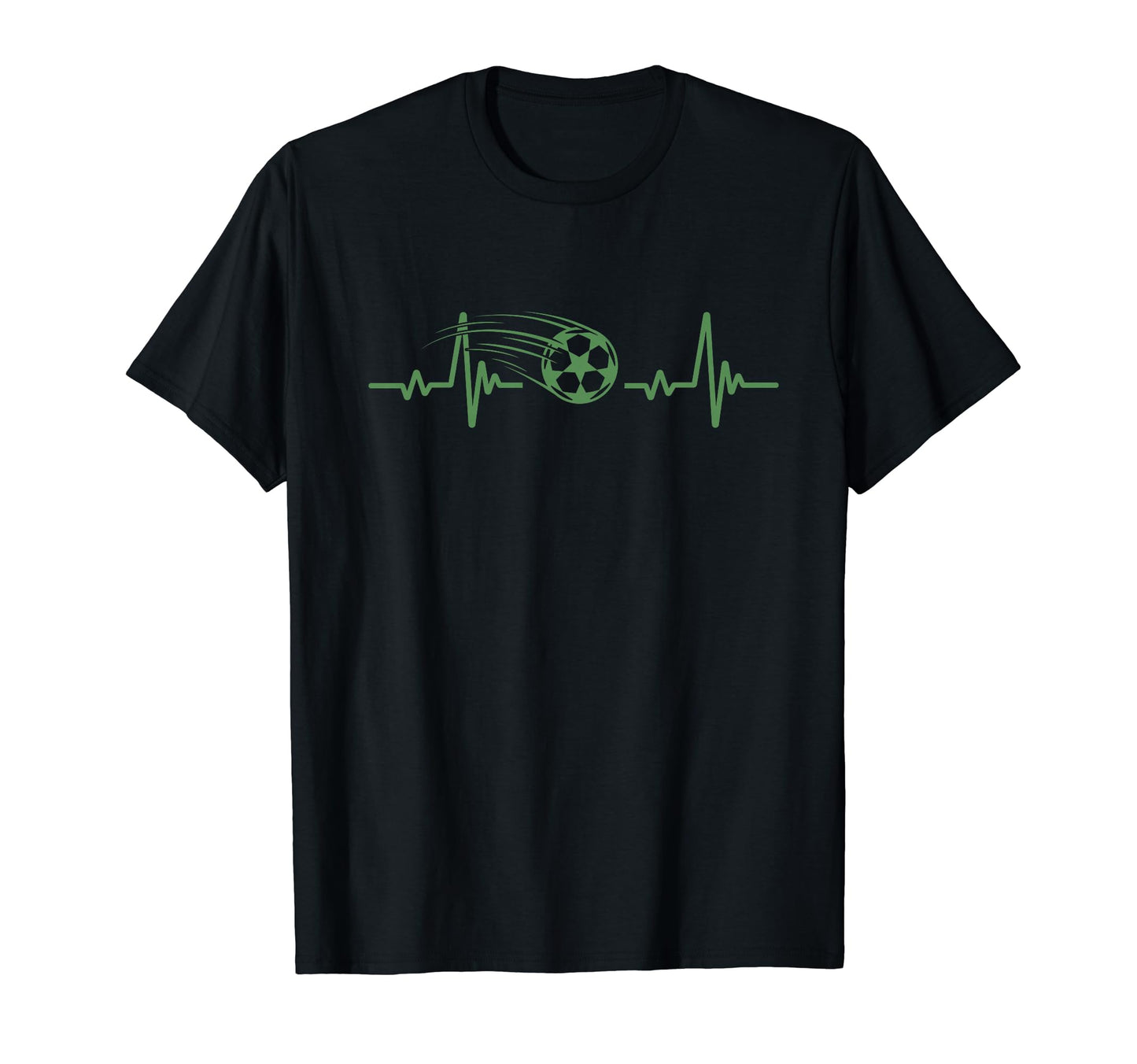 Soccer Heartbeat Tees Soccer Ball T-Shirt - Unique Graphic for Adults - T-Shirt, Sweatshirt, Hoodie