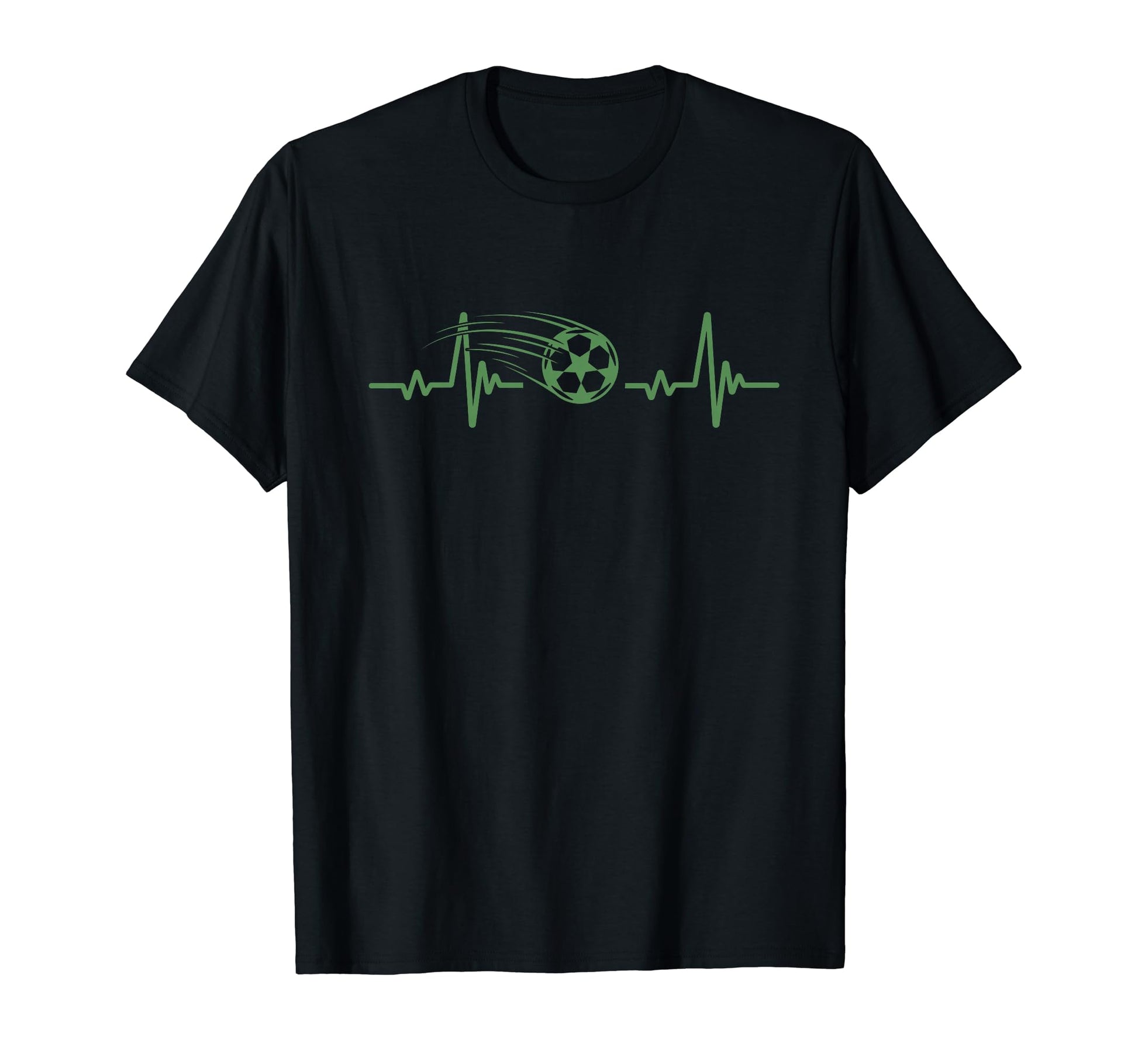 Soccer Heartbeat Tees Soccer Ball T-Shirt - Unique Graphic for Adults - T-Shirt, Sweatshirt, Hoodie