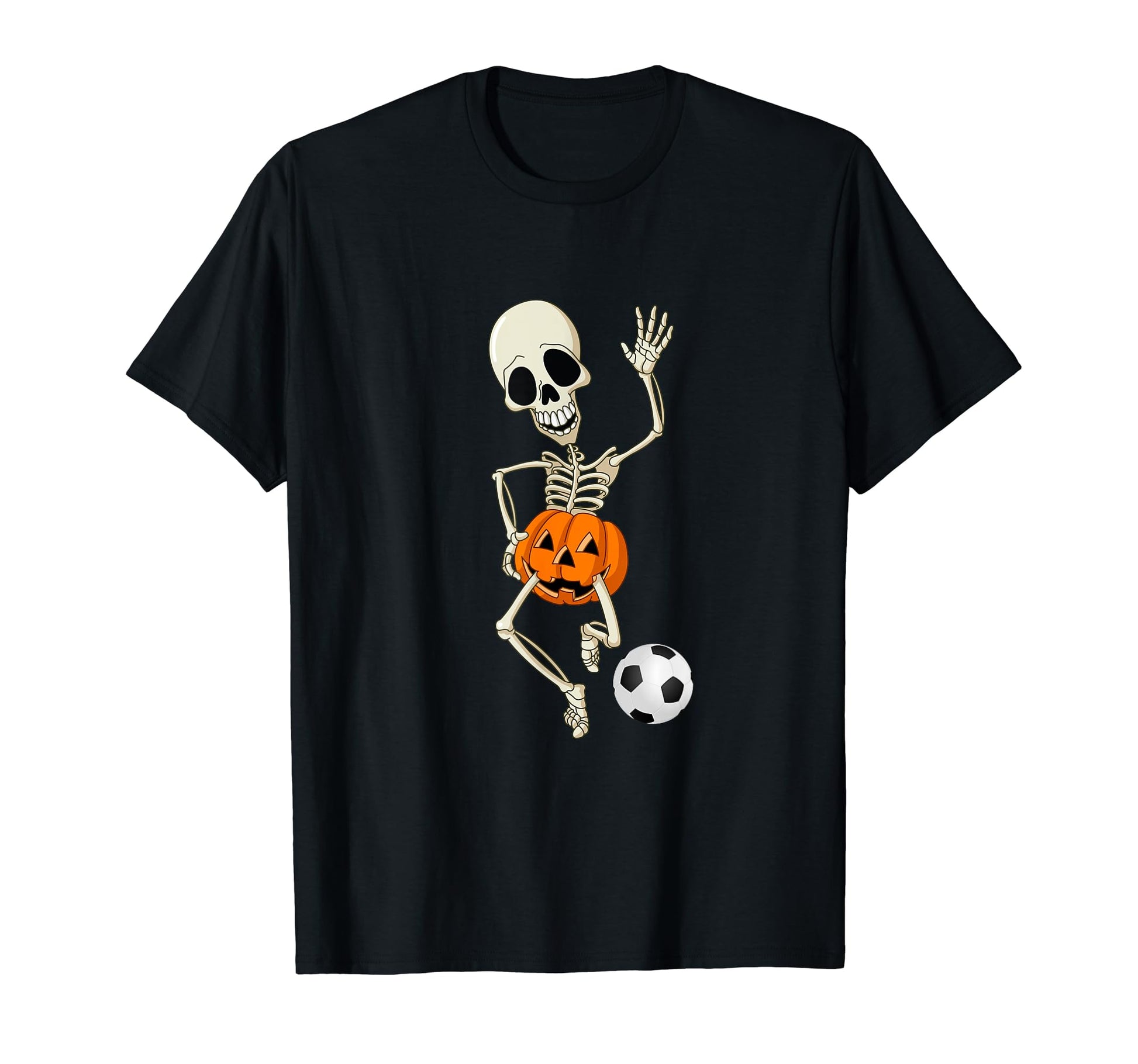 Soccer Skeleton Halloween Outfit T-Shirt - Minimalist Print for Adults - T-Shirt, Sweatshirt, Hoodie