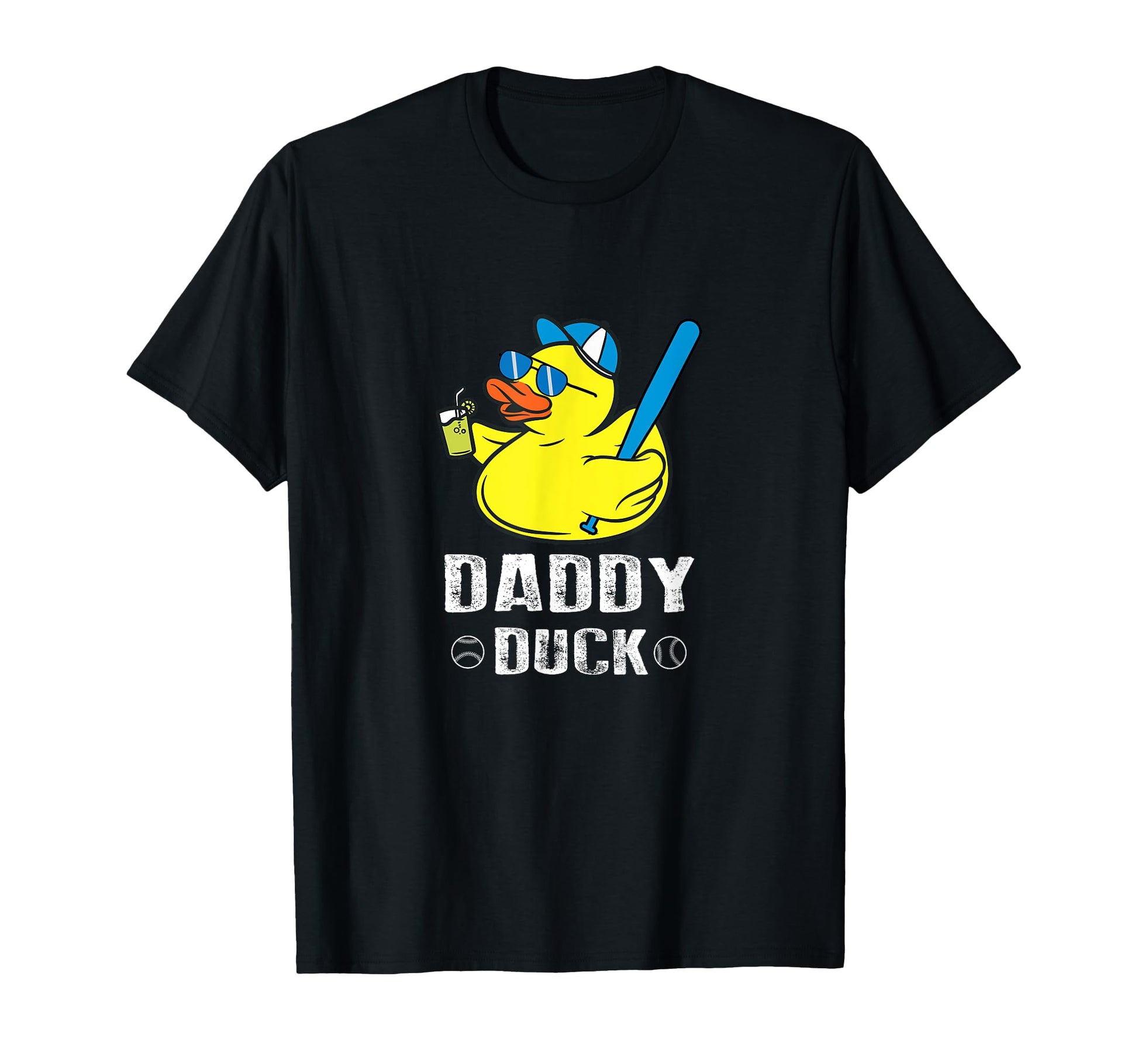 Daddy Duck Baseball Dad Rubber T-Shirt - Casual Everyday Wear for Adults - T-Shirt, Sweatshirt, Hoodie