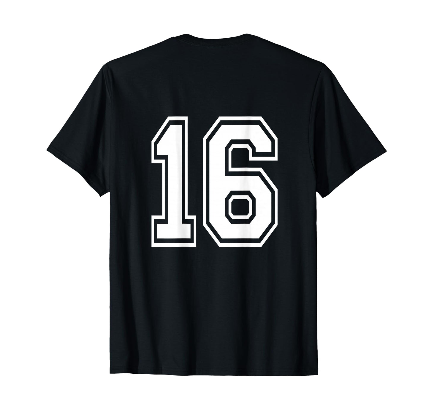 Number 16 Sports Player Number T-Shirt - Casual Everyday Wear Men Women - T-Shirt, Sweatshirt, Hoodie