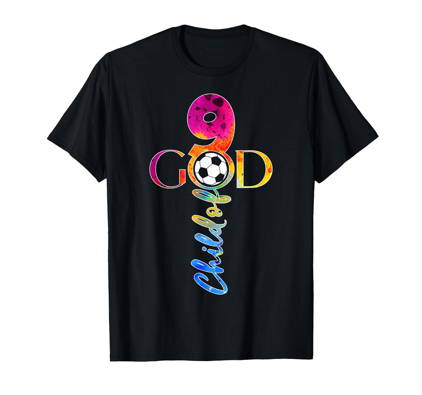 Jesus 9 Years Child God Soccer 9Th T-Shirt - Aesthetic Graphic for Adults - T-Shirt, Sweatshirt, Hoodie