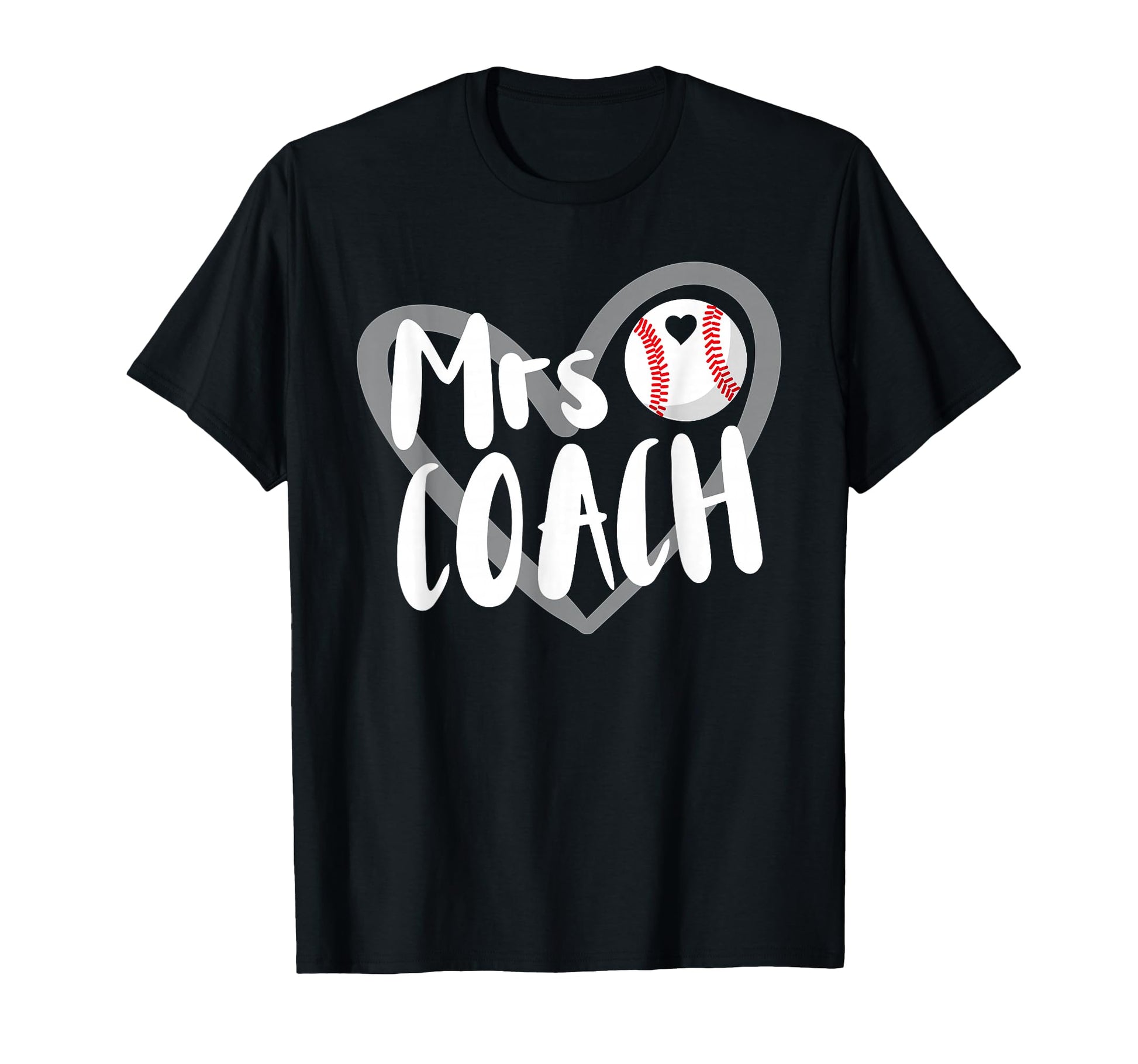 Mrs Coach Baseball Coach Wife T-Shirt - Custom Art Print for Adults - T-Shirt, Sweatshirt, Hoodie