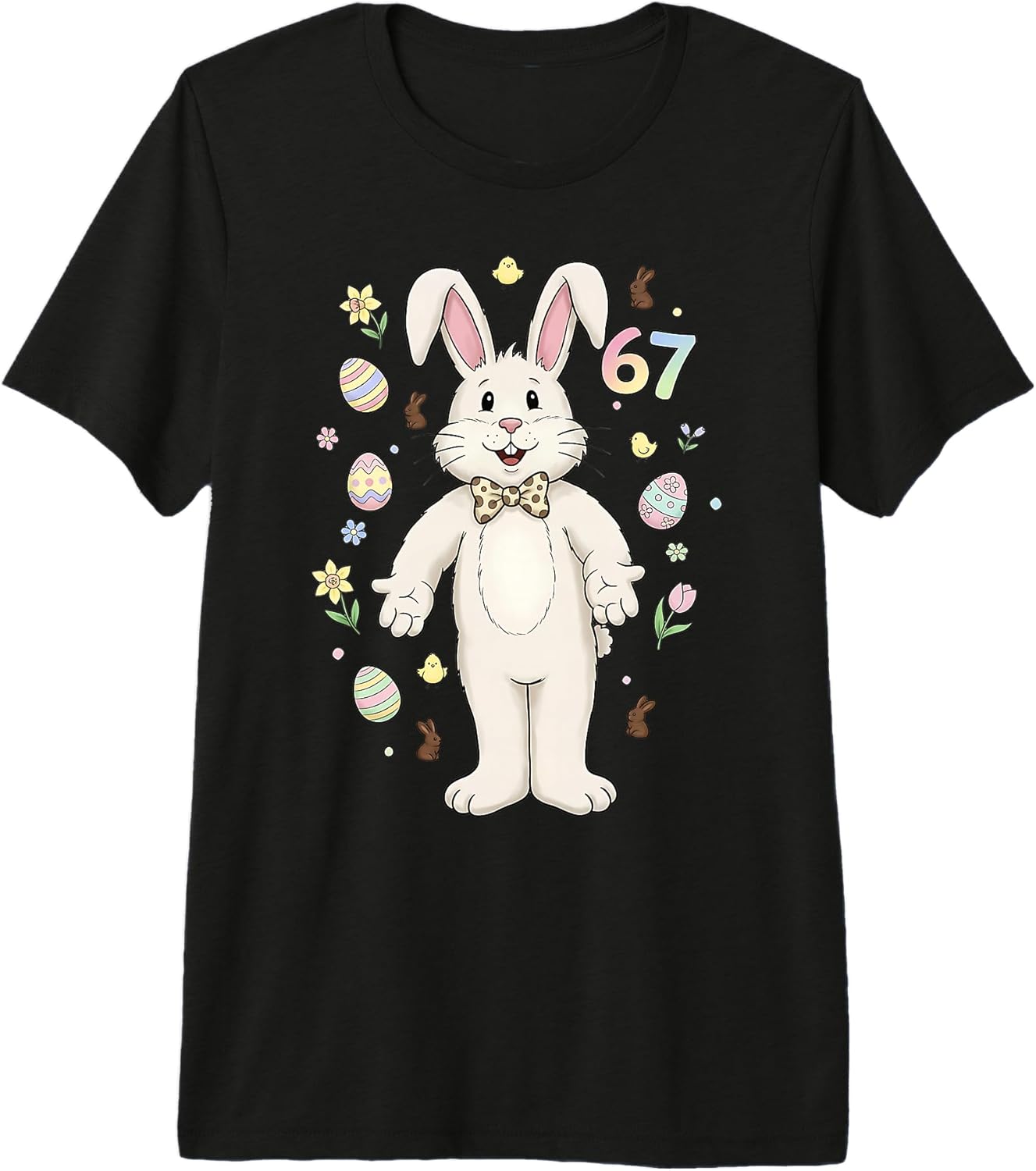 Easter 2026 Bunny 6 7 Pastel Illustration Unisex T-shirt, Sweatshirt, Hoodie, Long Sleeve Tee - T-Shirt, Sweatshirt, Hoodie
