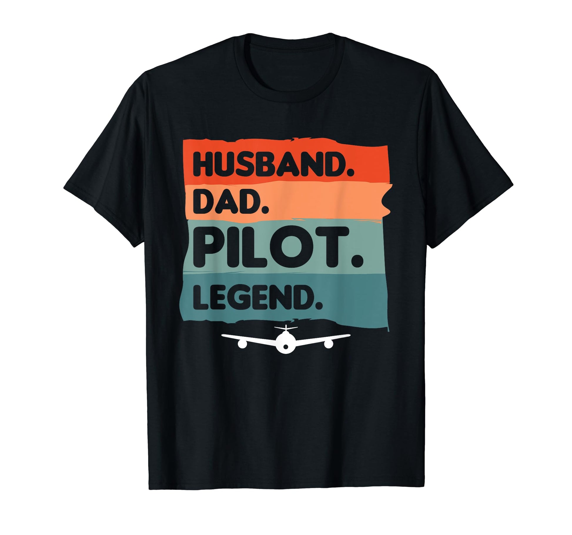 Husband Dad Pilot Legend Aviation T-Shirt - Graphic Print for Adults - T-Shirt, Sweatshirt, Hoodie