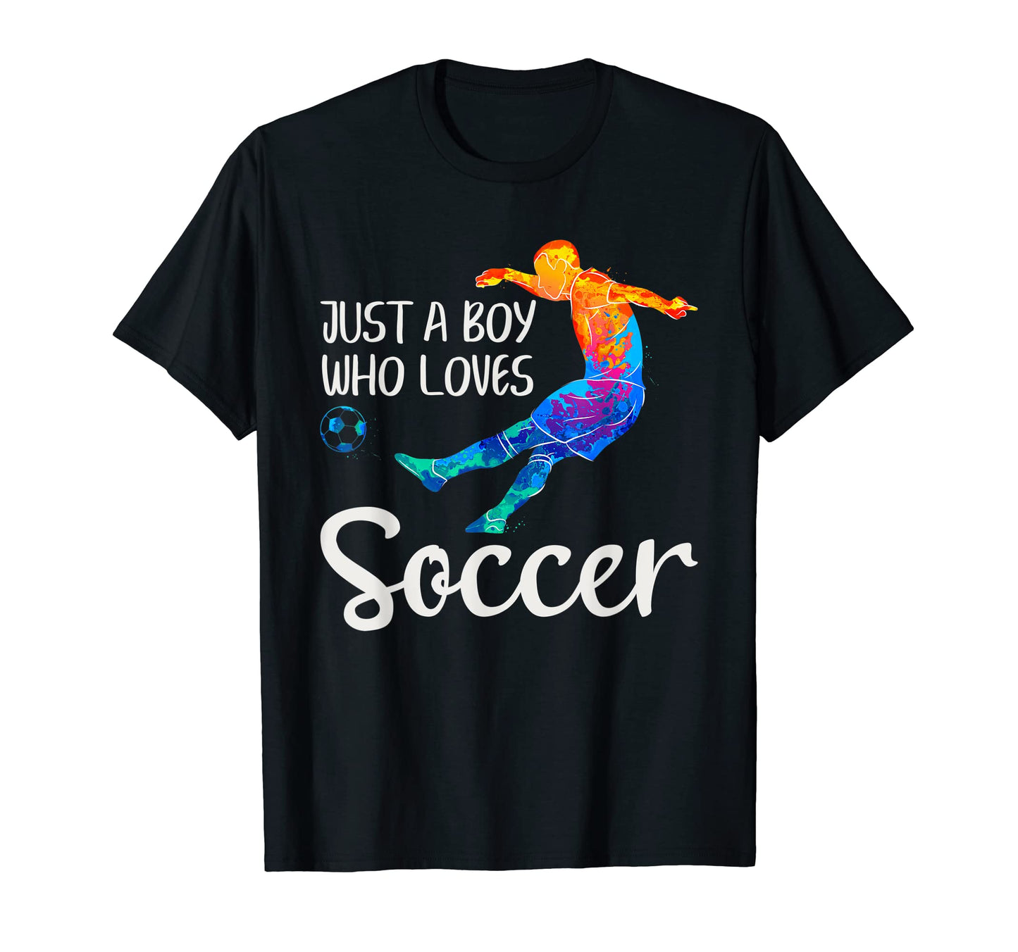 Just Who Loves Soccer Funny Soccer T-Shirt - Minimalist Print Unisex - T-Shirt, Sweatshirt, Hoodie