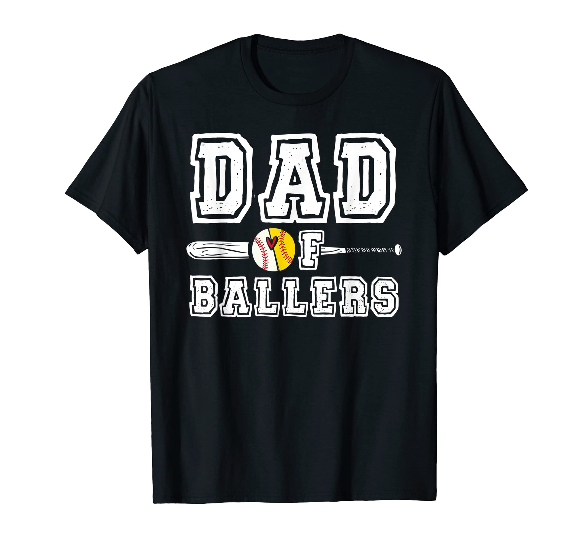 Dad Ballers Funny Dad Baseball And T-Shirt - Unique Graphic Unisex - T-Shirt, Sweatshirt, Hoodie