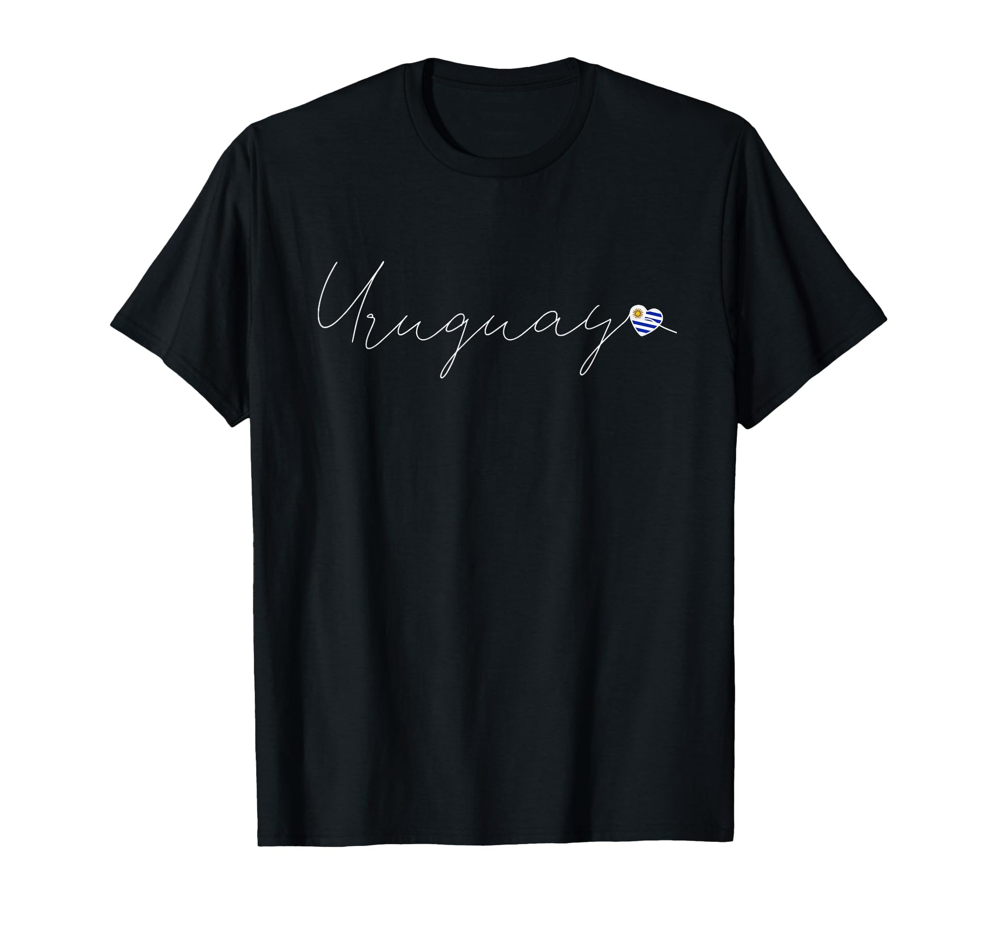 Uruguay Love Uruguayan Flag And Heart T-Shirt - Graphic Print Unisex - T-Shirt, Sweatshirt, Hoodie