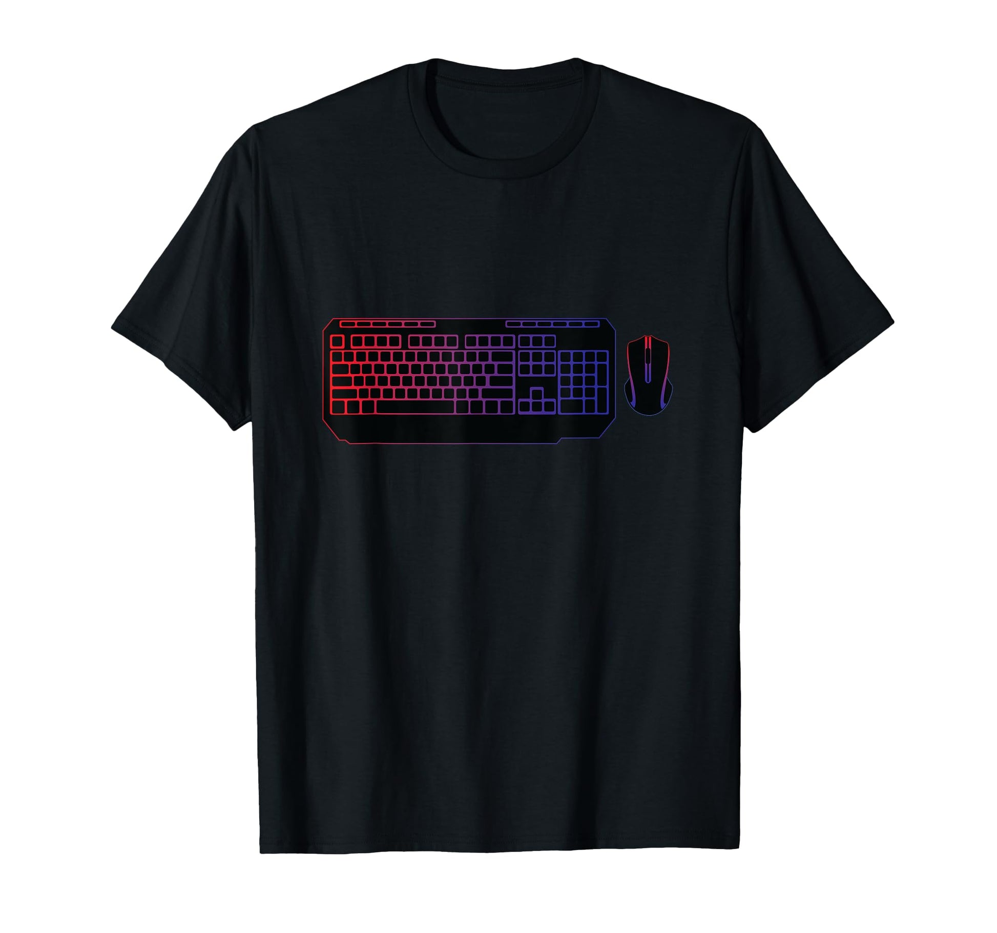 Pc Gamer Rgb Keyboard And Mouse Gamer T-Shirt - Unique Graphic Men Women - T-Shirt, Sweatshirt, Hoodie