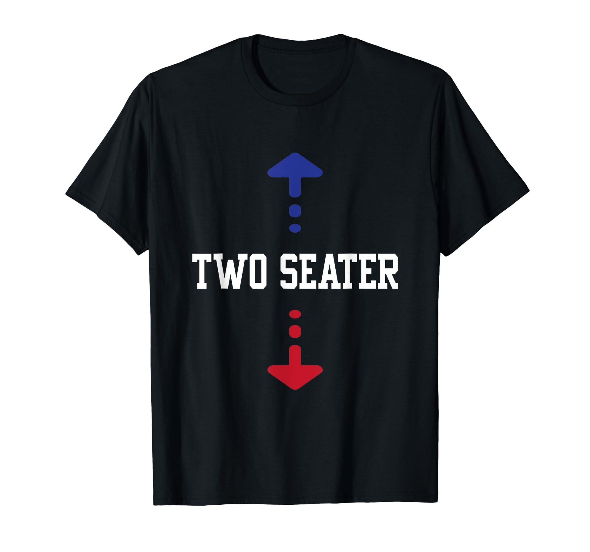 Two Seater 4Th July American Flag Dad Joke T-Shirt - Novelty Apparel Unisex - T-Shirt, Sweatshirt, Hoodie