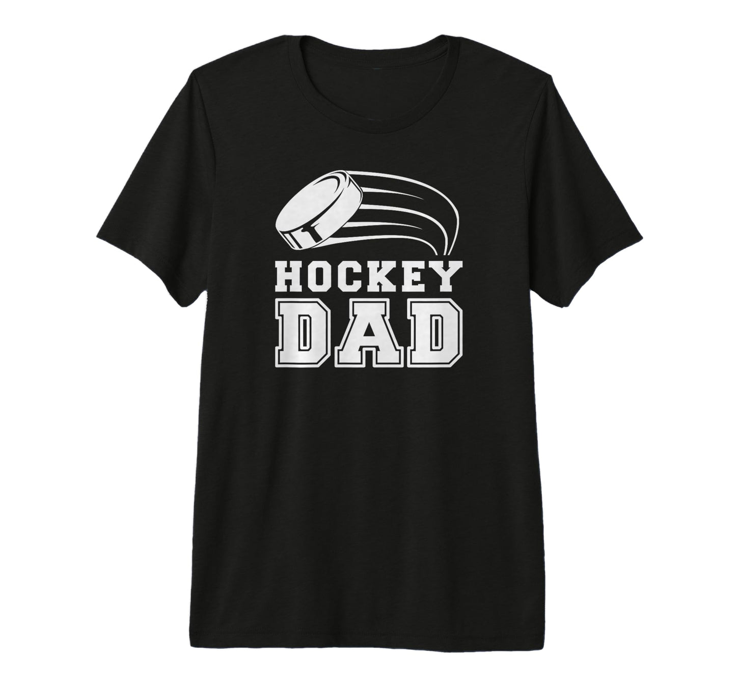 Hockey Dad Funny Hockey Tri Blend T-Shirt - Minimalist Print for Adults - T-Shirt, Sweatshirt, Hoodie