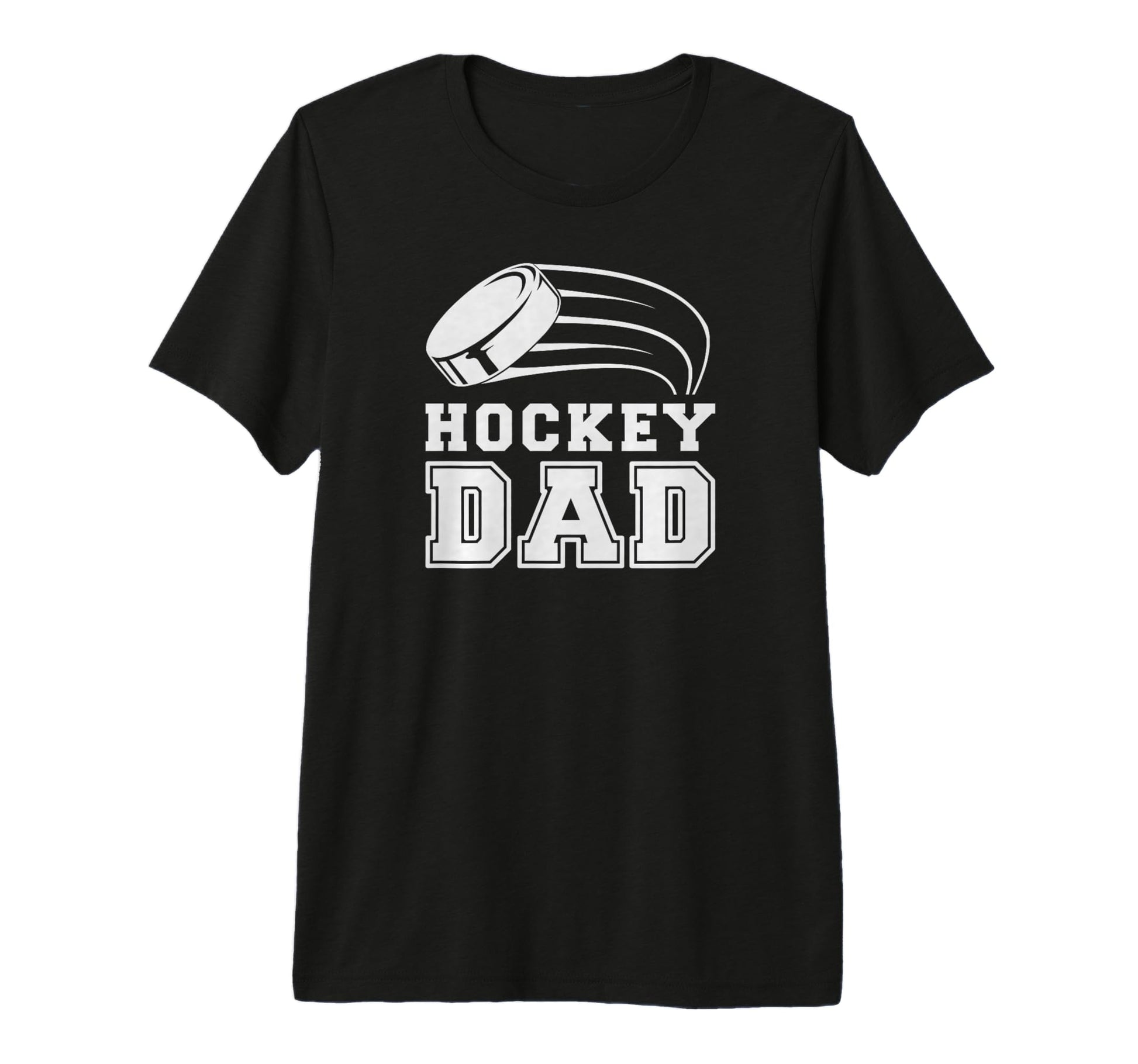 Hockey Dad Funny Hockey Tri Blend T-Shirt - Minimalist Print for Adults - T-Shirt, Sweatshirt, Hoodie