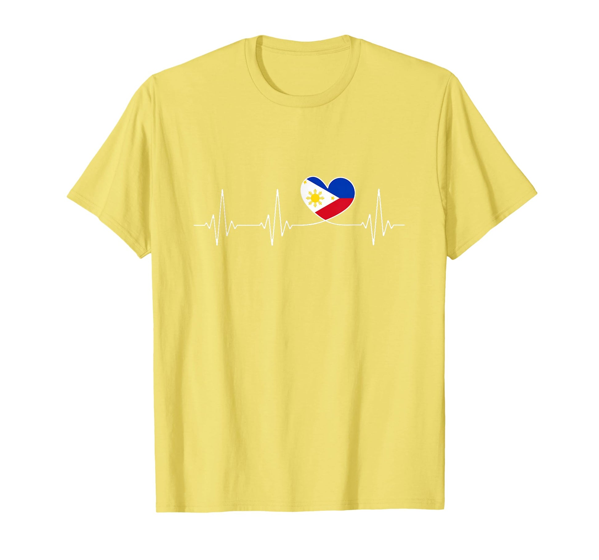 Philippines Love Filipino Flag Heart T-Shirt - Casual Everyday Wear Unisex - T-Shirt, Sweatshirt, Hoodie