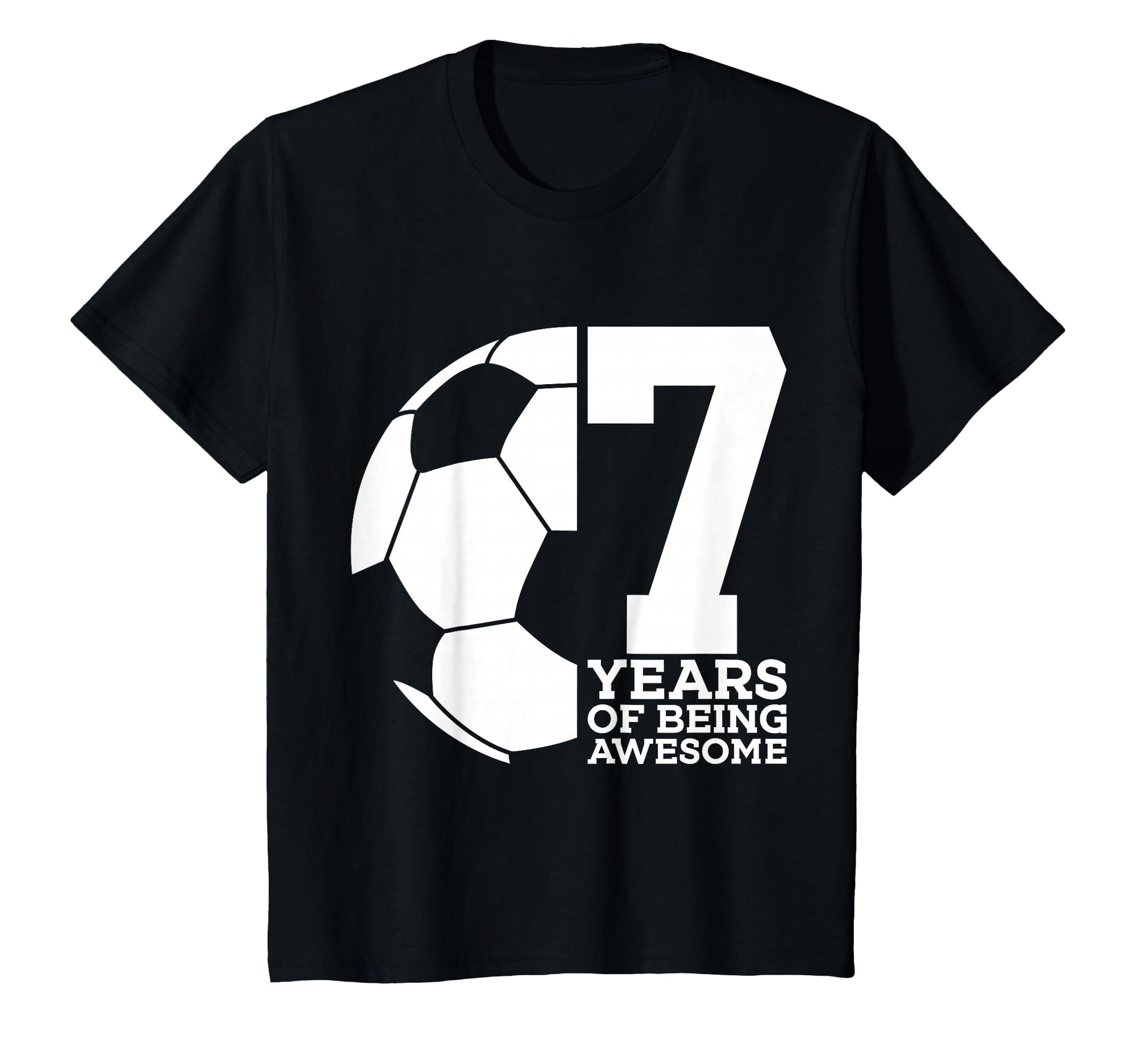 7 Years Being Awesome Soccer 7Th Birthday T-Shirt - Streetwear Style Unisex - T-Shirt, Sweatshirt, Hoodie