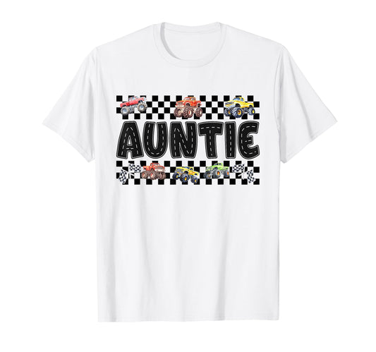 Auntie Monster Truck Family Crew T-Shirt - Minimalist Print Men Women - T-Shirt, Sweatshirt, Hoodie