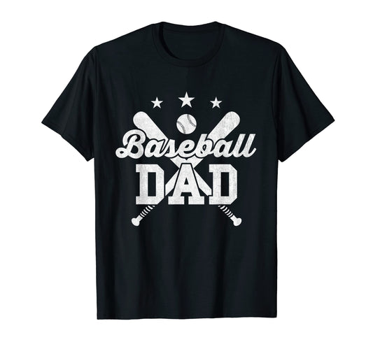 Baseball Dad Fathers Day Dad T-Shirt - Aesthetic Graphic for Adults - T-Shirt, Sweatshirt, Hoodie